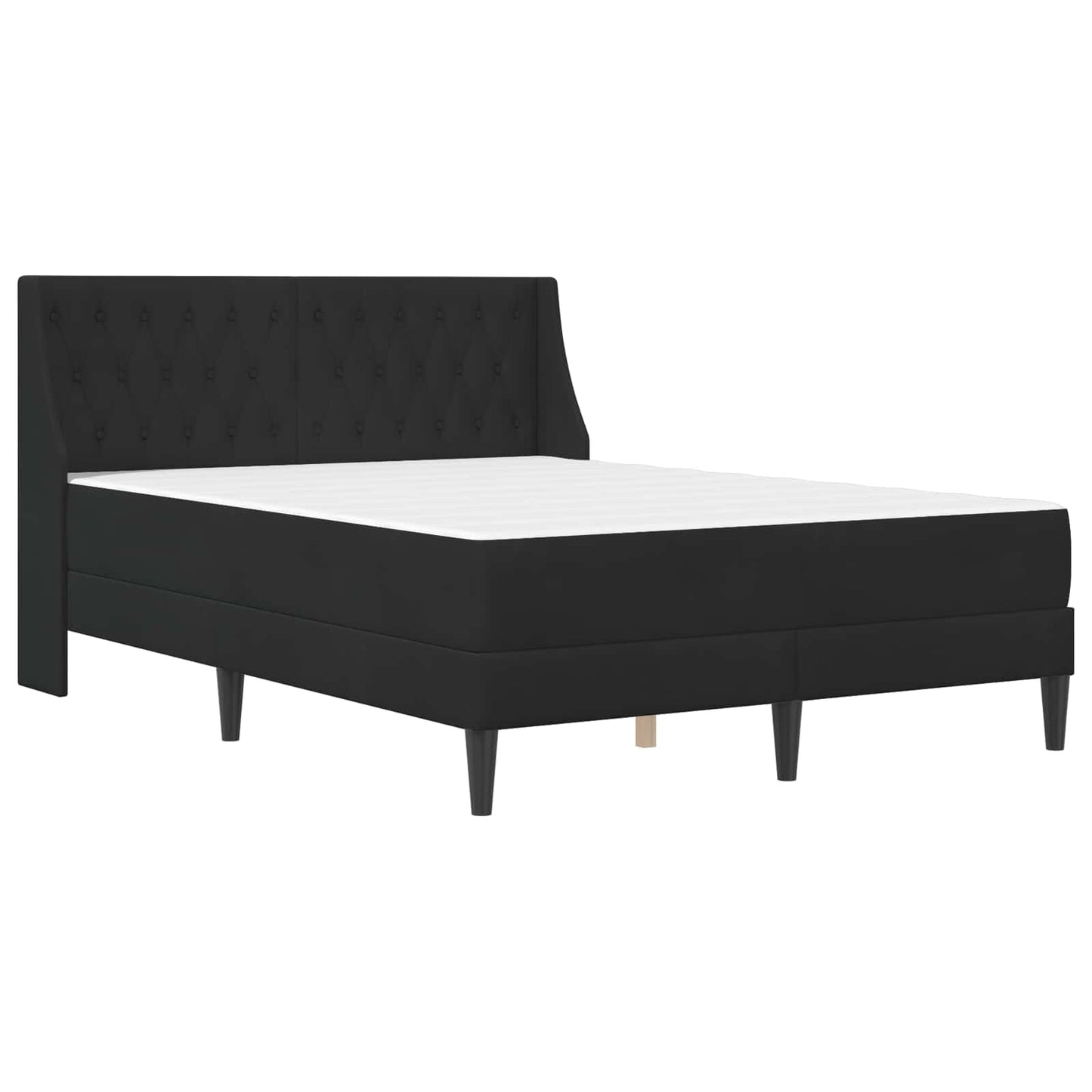 Bedframe met matras met matras Zwart 180 x 200 cm Fluweel is nu te koop bij PeponiXL, paradijselijk wonen!