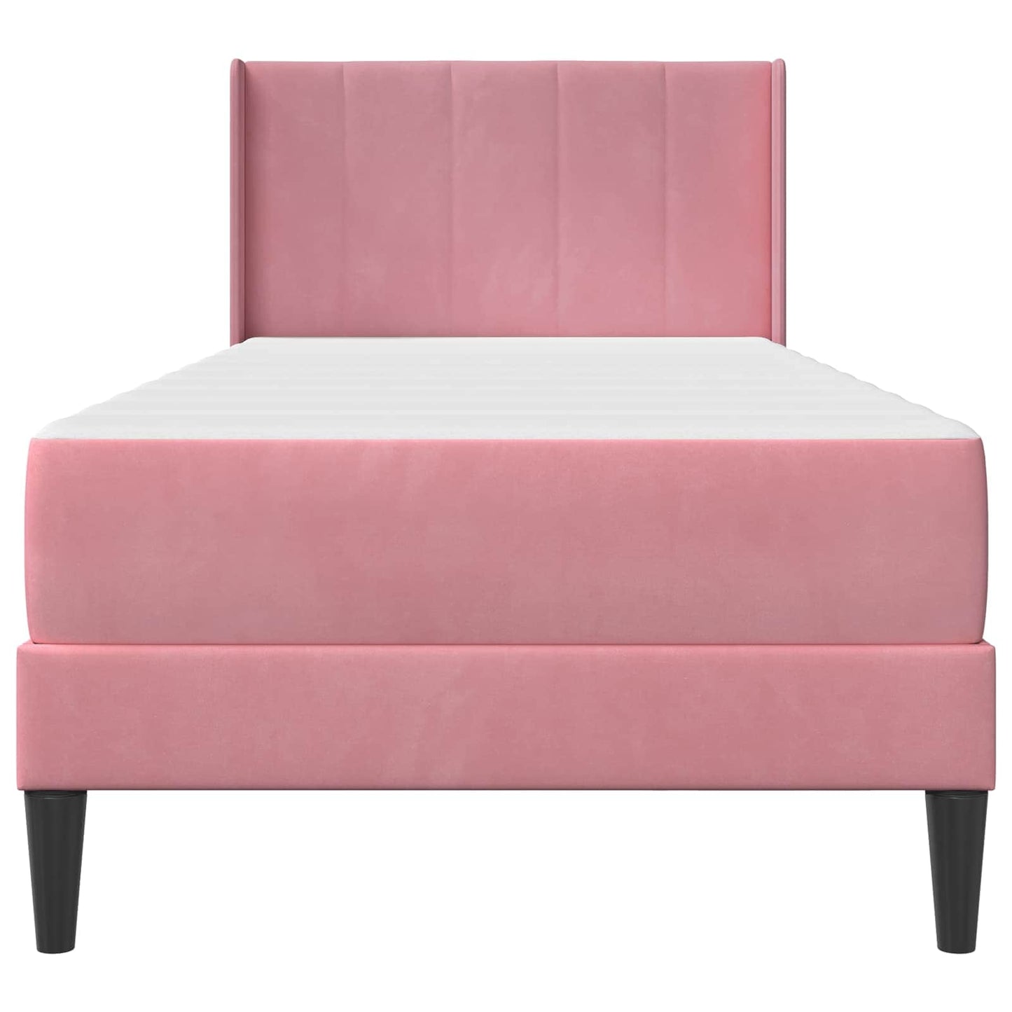 Bedframe met matras Roze 90 x 190 cm Fluweel is nu te koop bij PeponiXL, paradijselijk wonen!