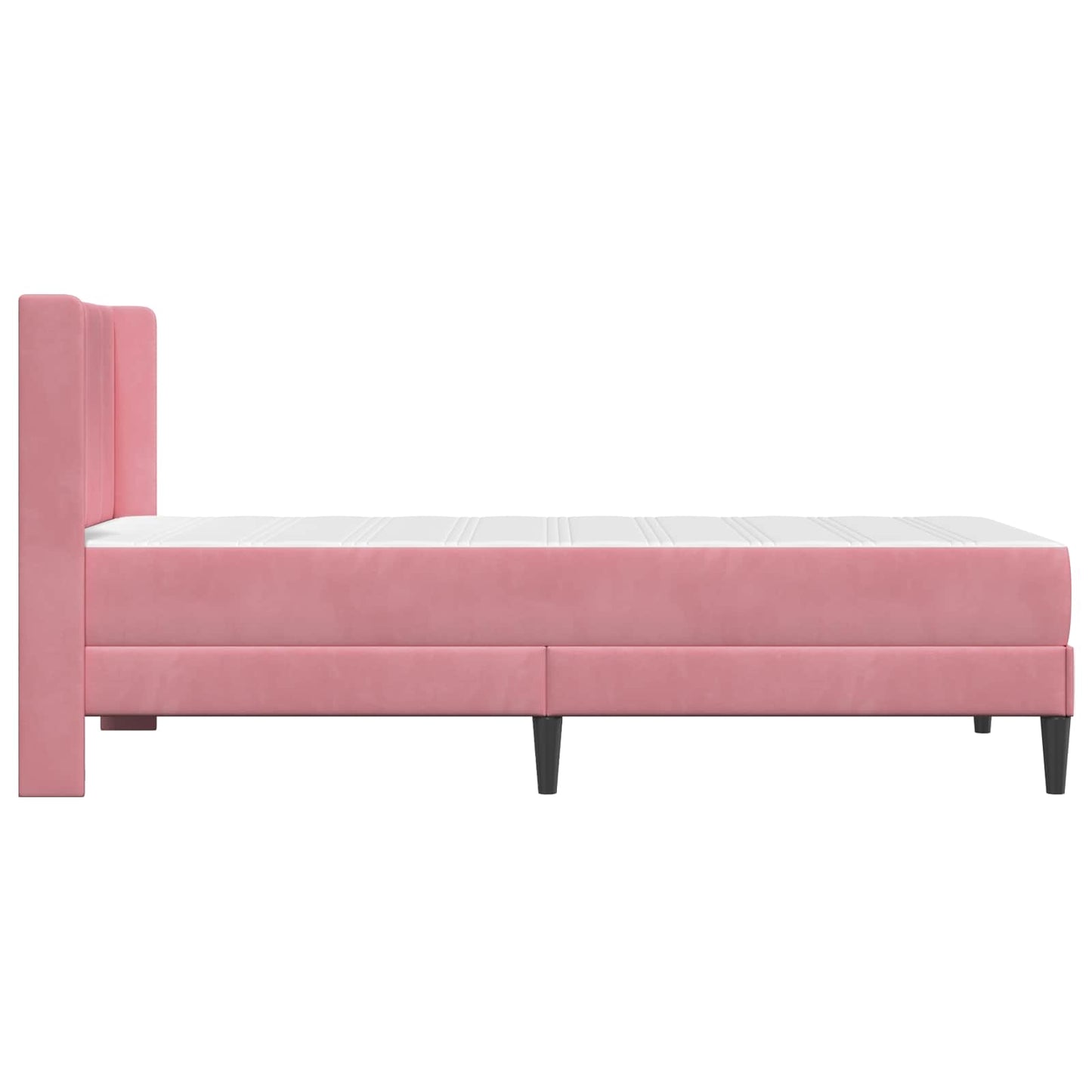 Bedframe met matras Roze 90 x 190 cm Fluweel is nu te koop bij PeponiXL, paradijselijk wonen!