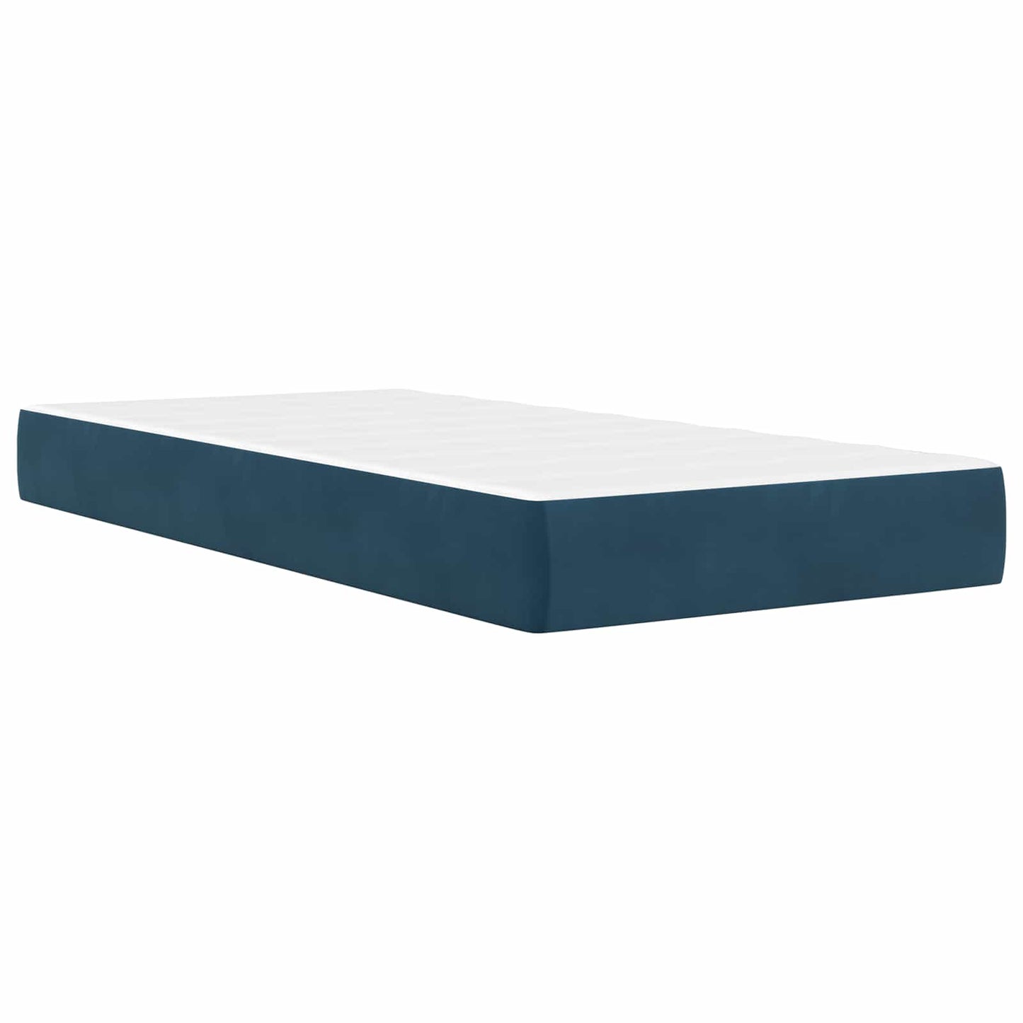 Bedframe met matras met hoofdeinde Blauw 90 x 200 cm Fluweel is nu te koop bij PeponiXL, paradijselijk wonen!