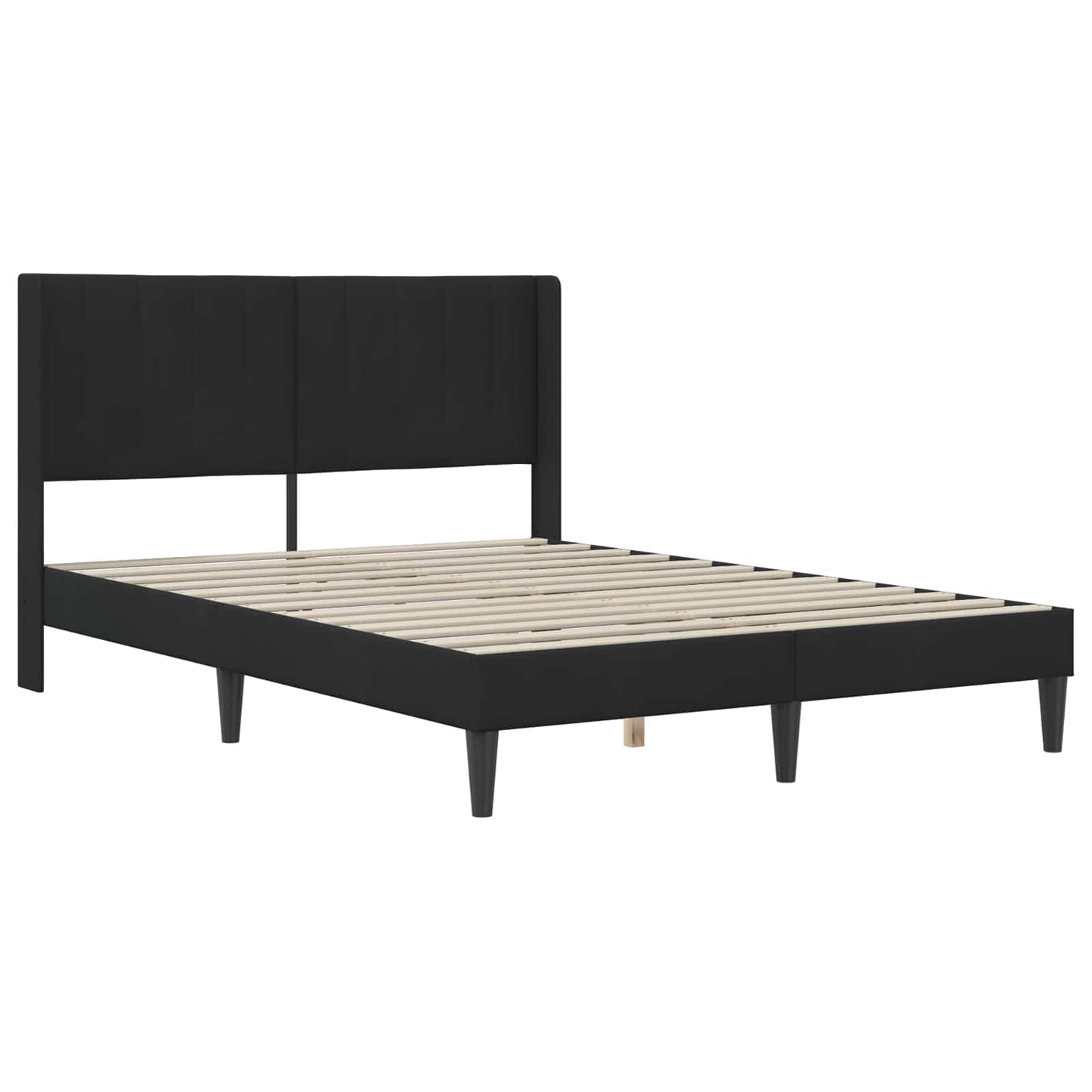 Bedframe met matras met hoofdeinde Zwart 120 x 200 cm Fluweel is nu te koop bij PeponiXL, paradijselijk wonen!