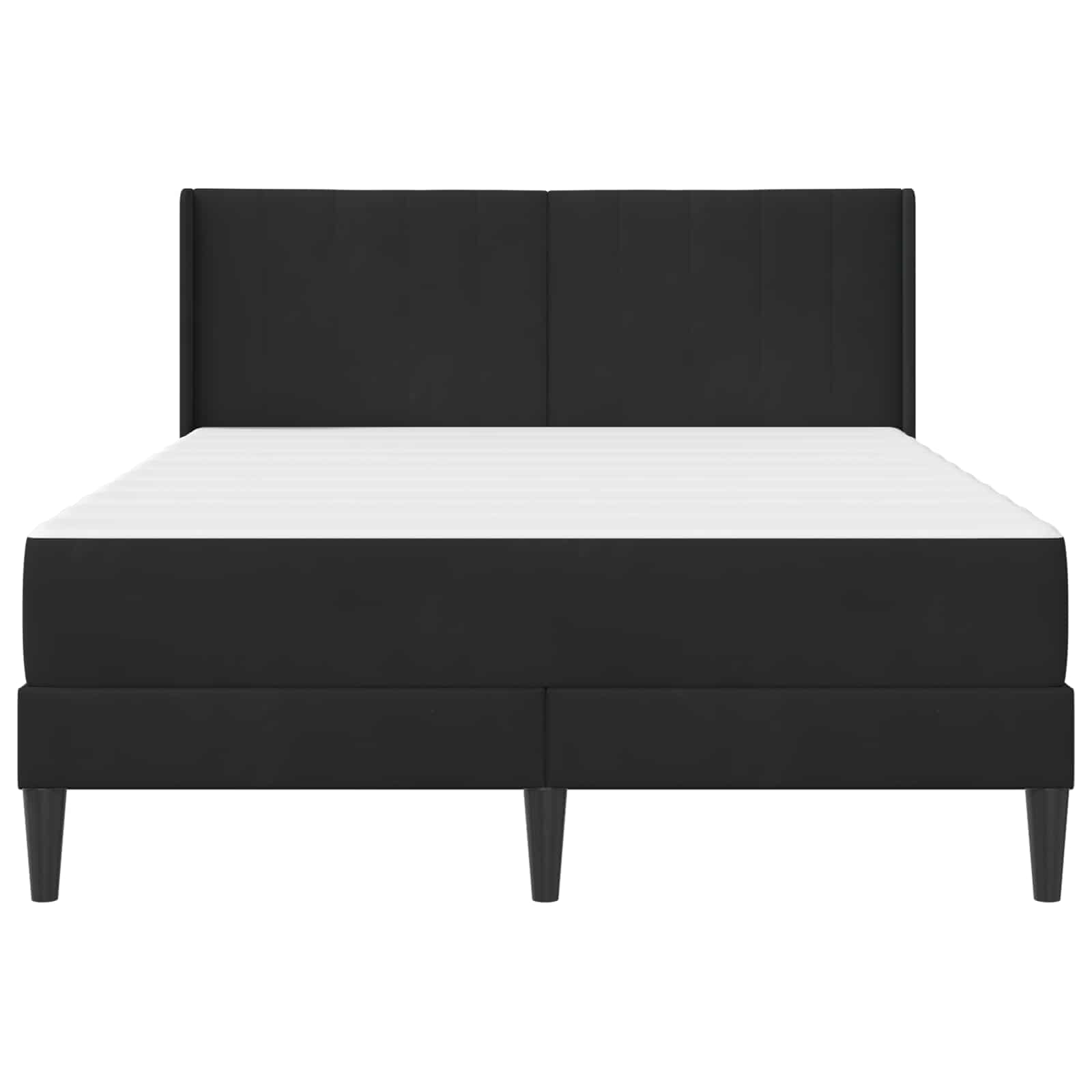 Bedframe met matras met hoofdeinde Zwart 120 x 200 cm Fluweel is nu te koop bij PeponiXL, paradijselijk wonen!