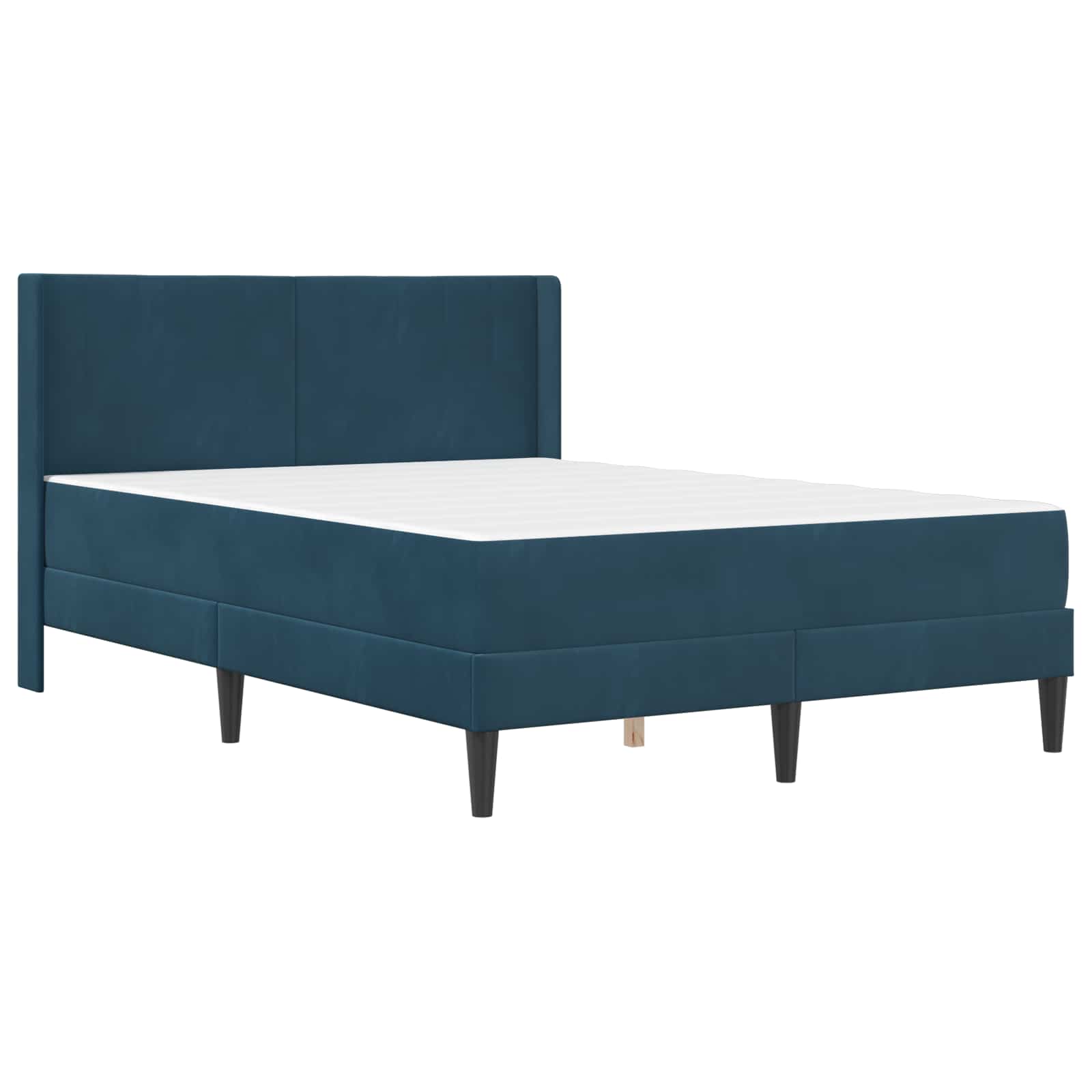 Bedframe met matras met hoofdeinde Blauw 120 x 200 cm Fluweel is nu te koop bij PeponiXL, paradijselijk wonen!