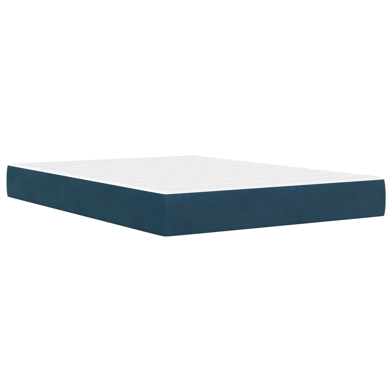 Bedframe met matras met hoofdeinde Blauw 120 x 200 cm Fluweel is nu te koop bij PeponiXL, paradijselijk wonen!