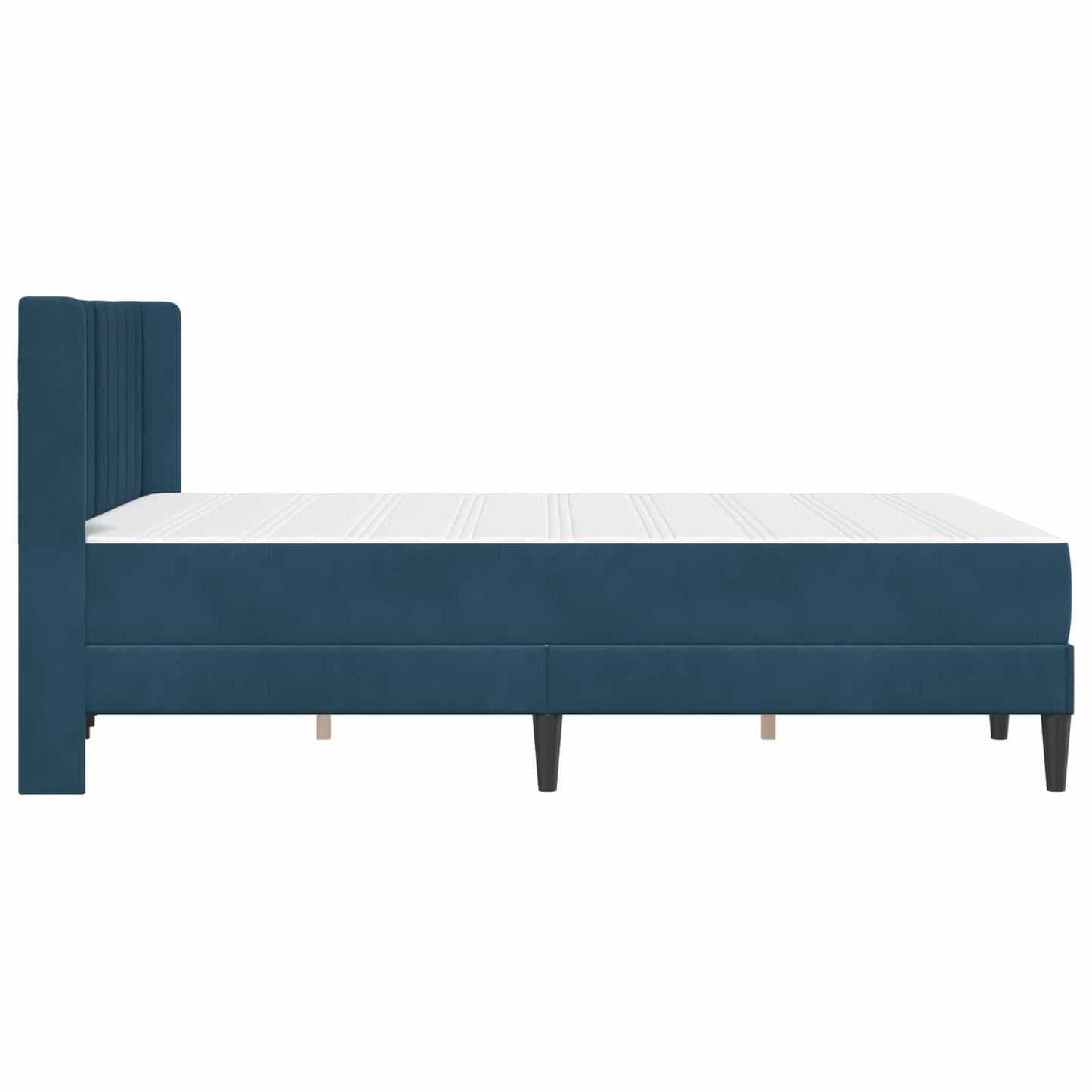 Bedframe met matras met hoofdeinde Blauw 140 x 190 cm Fluweel is nu te koop bij PeponiXL, paradijselijk wonen!
