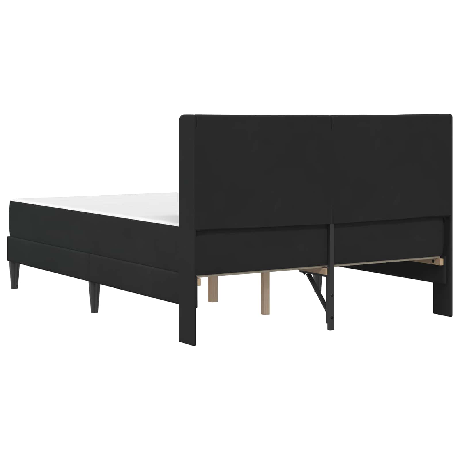 Bedframe met matras Zwart 140 x 200 cm Fluweel is nu te koop bij PeponiXL, paradijselijk wonen!