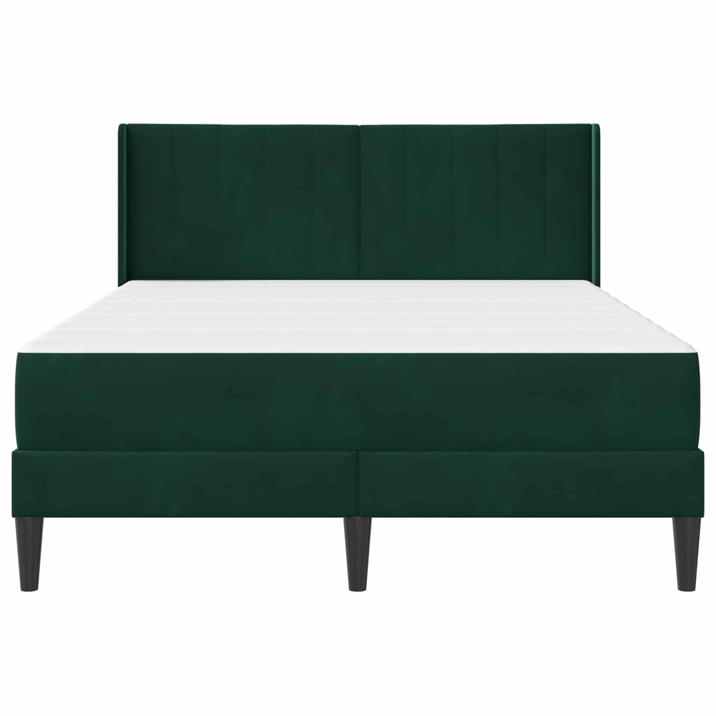 Bedframe met matras Donkergroen 160 x 200 cm Fluweel is nu te koop bij PeponiXL, paradijselijk wonen!