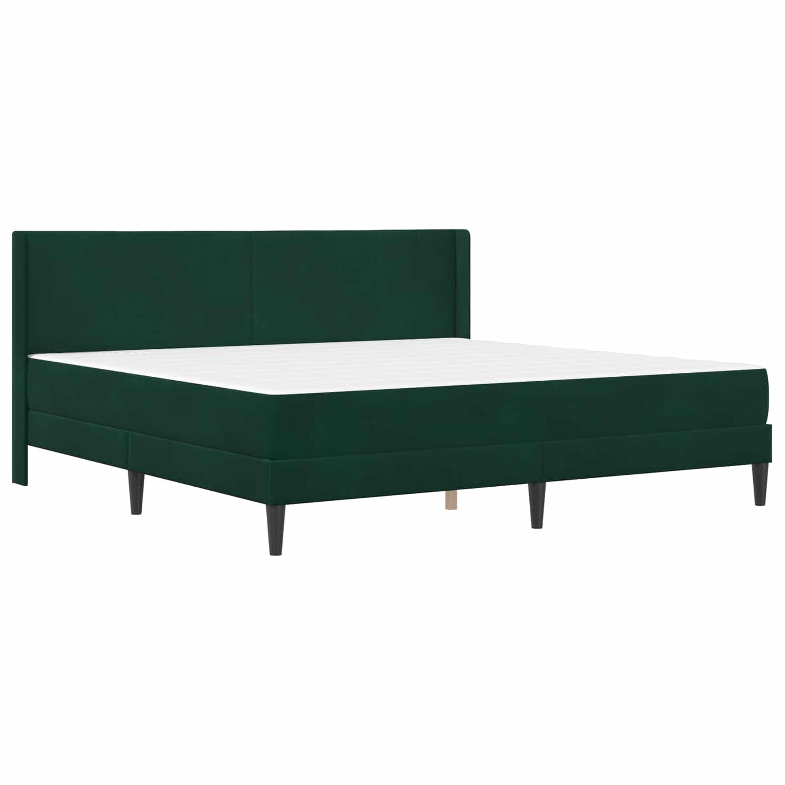 Bedframe met matras Donkergroen 180 x 200 cm Fluweel is nu te koop bij PeponiXL, paradijselijk wonen!