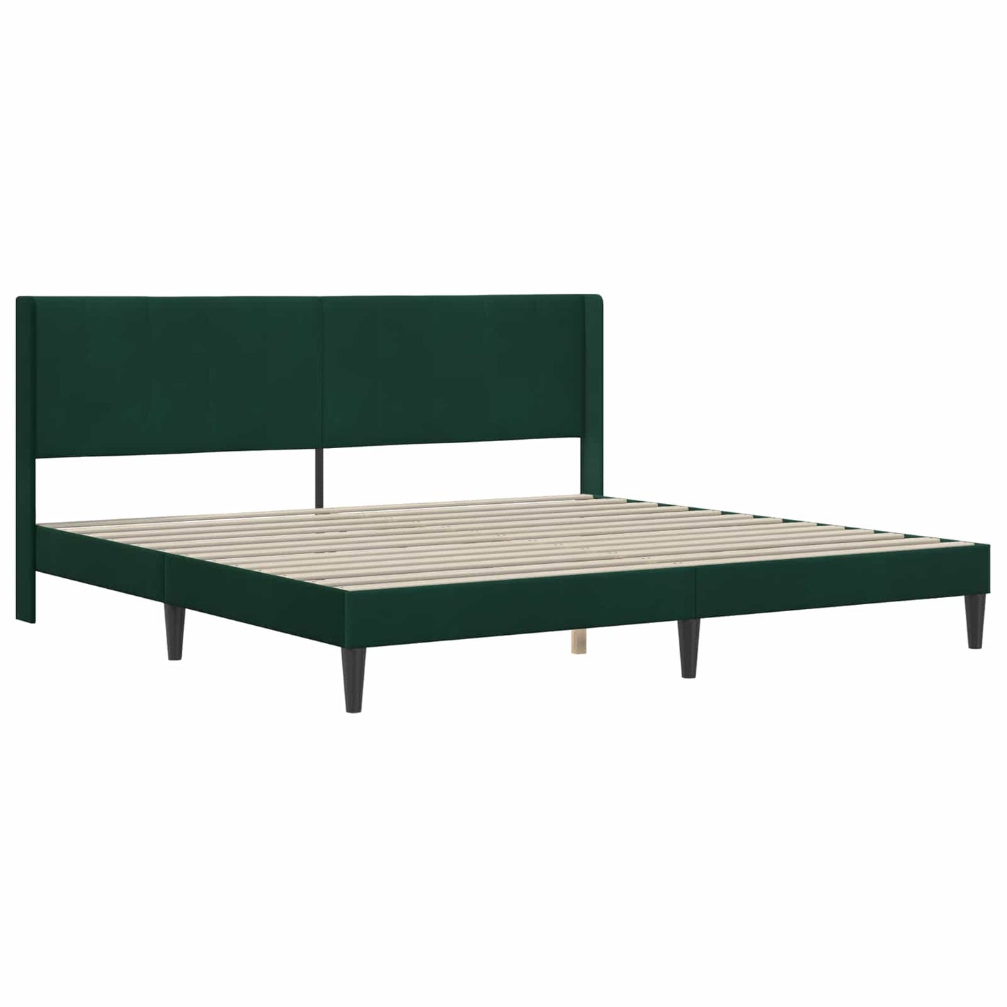Bedframe met matras Donkergroen 180 x 200 cm Fluweel is nu te koop bij PeponiXL, paradijselijk wonen!