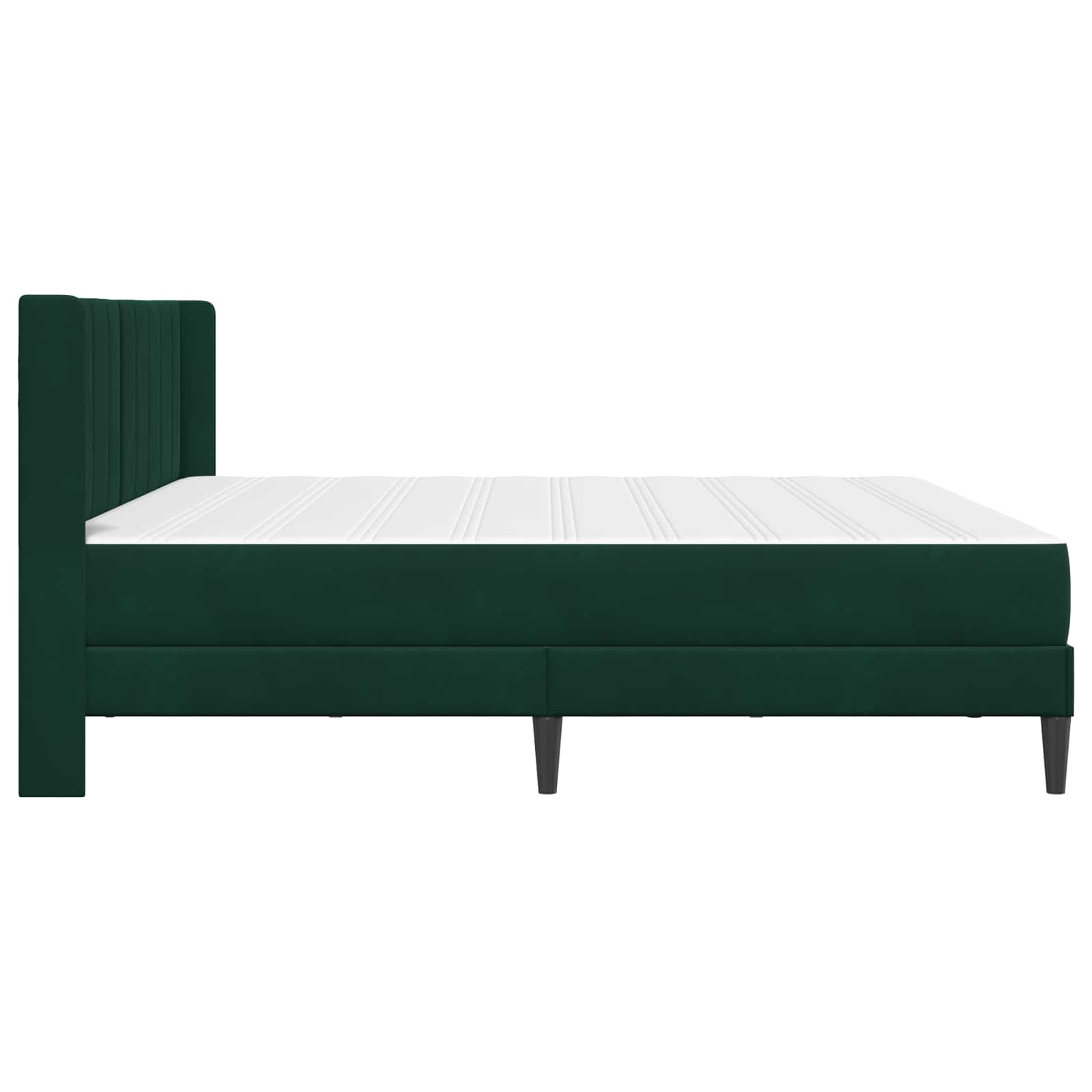 Bedframe met matras Donkergroen 180 x 200 cm Fluweel is nu te koop bij PeponiXL, paradijselijk wonen!