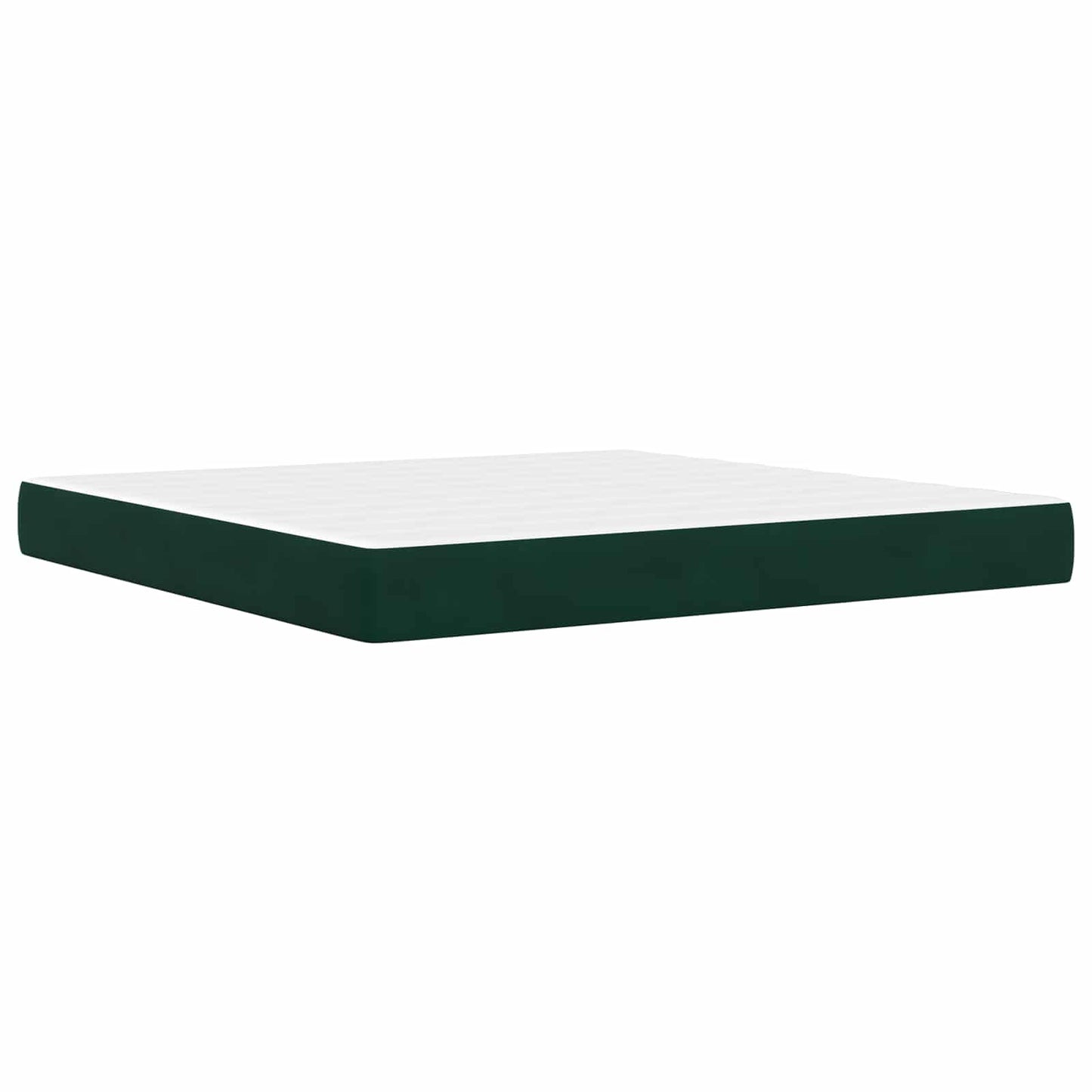 Bedframe met matras Donkergroen 200 x 200 cm Fluweel is nu te koop bij PeponiXL, paradijselijk wonen!