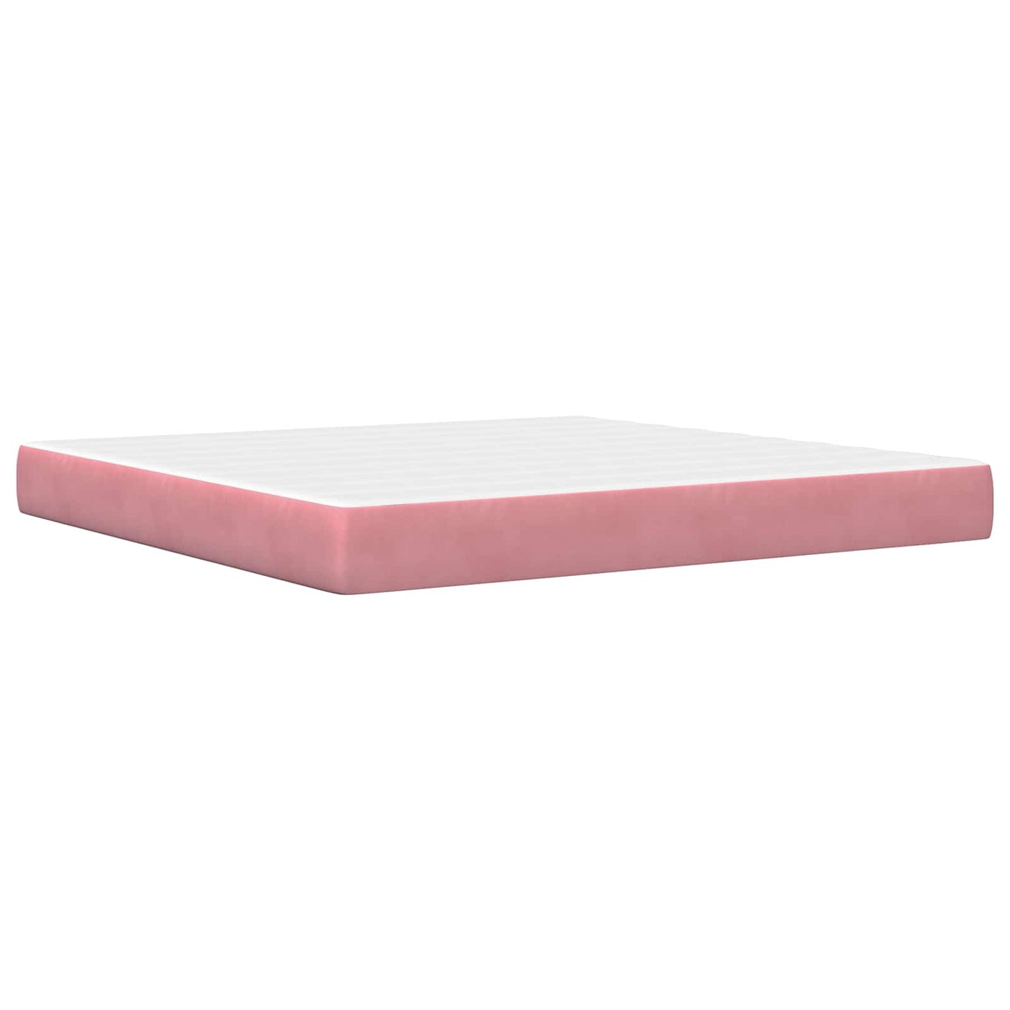 Bedframe met matras Roze 200 x 200 cm Fluweel is nu te koop bij PeponiXL, paradijselijk wonen!