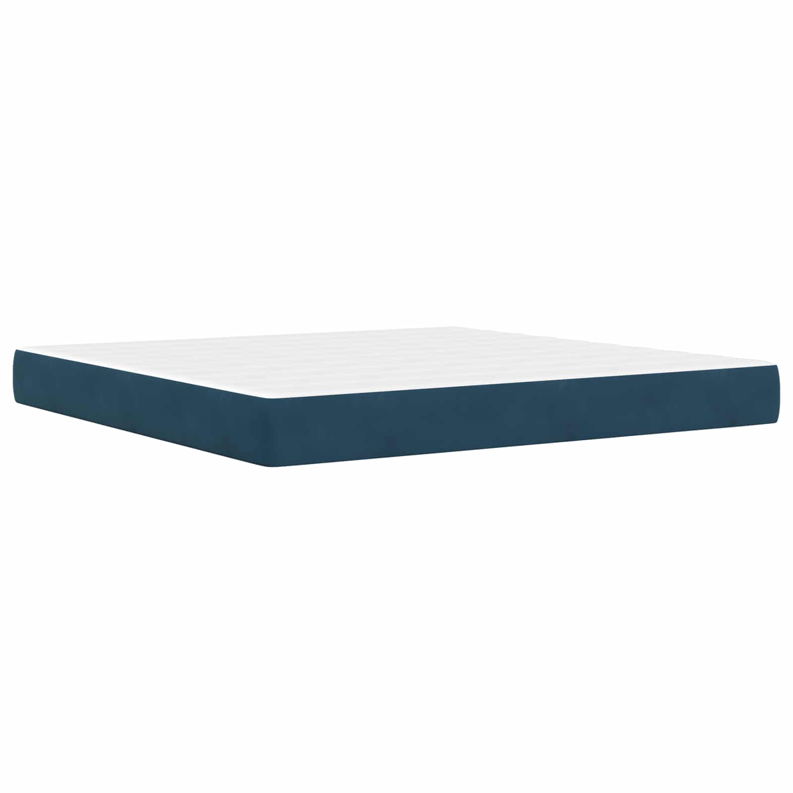 Bedframe met matras met hoofdeinde Blauw 200 x 200 cm Fluweel is nu te koop bij PeponiXL, paradijselijk wonen!
