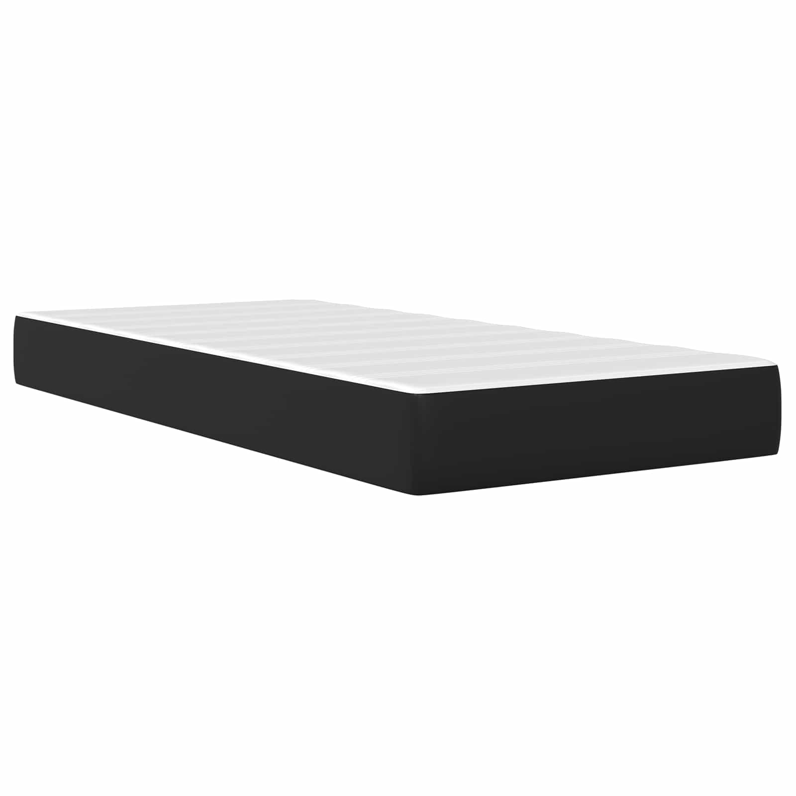 Bedframe met matras Zwart 90 x 200 cm Kunstleer is nu te koop bij PeponiXL, paradijselijk wonen!