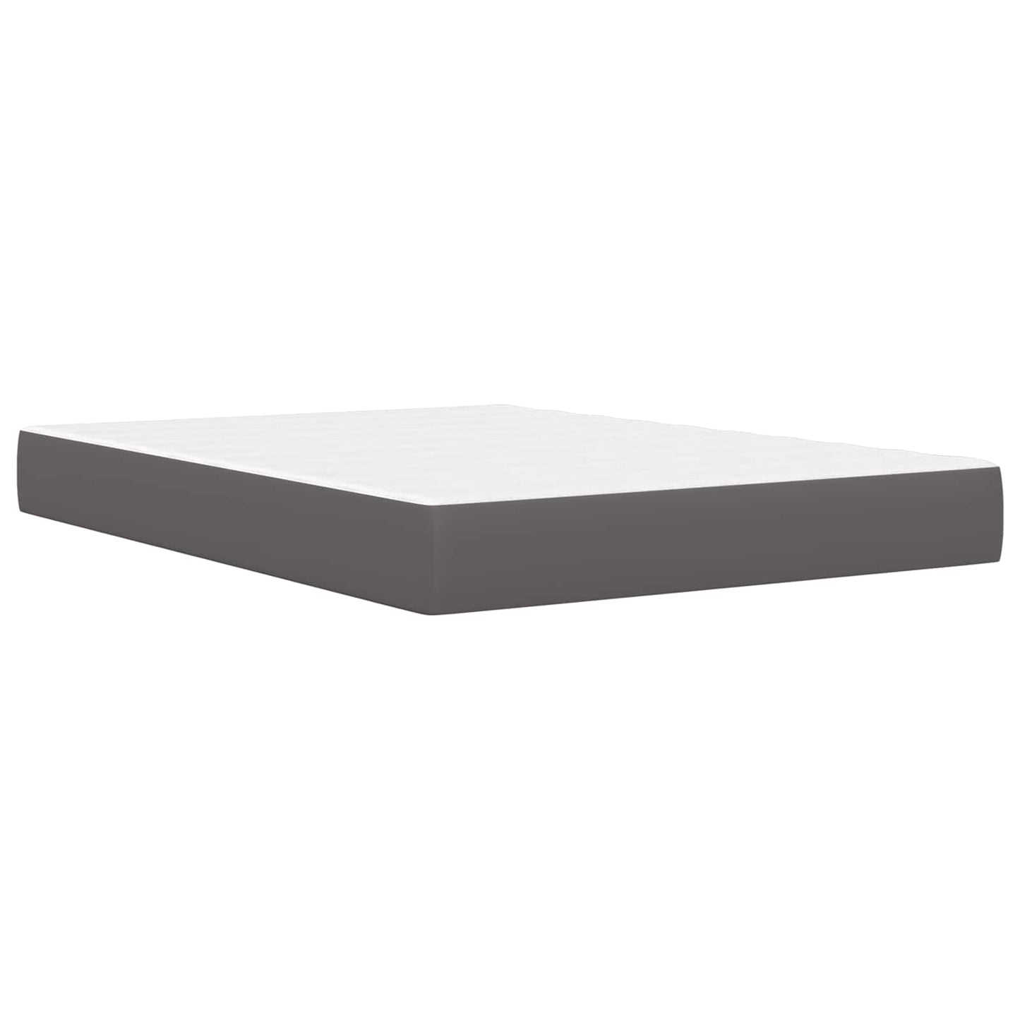 Bedframe met matras Grijs 140 x 190 cm Kunstleer is nu te koop bij PeponiXL, paradijselijk wonen!