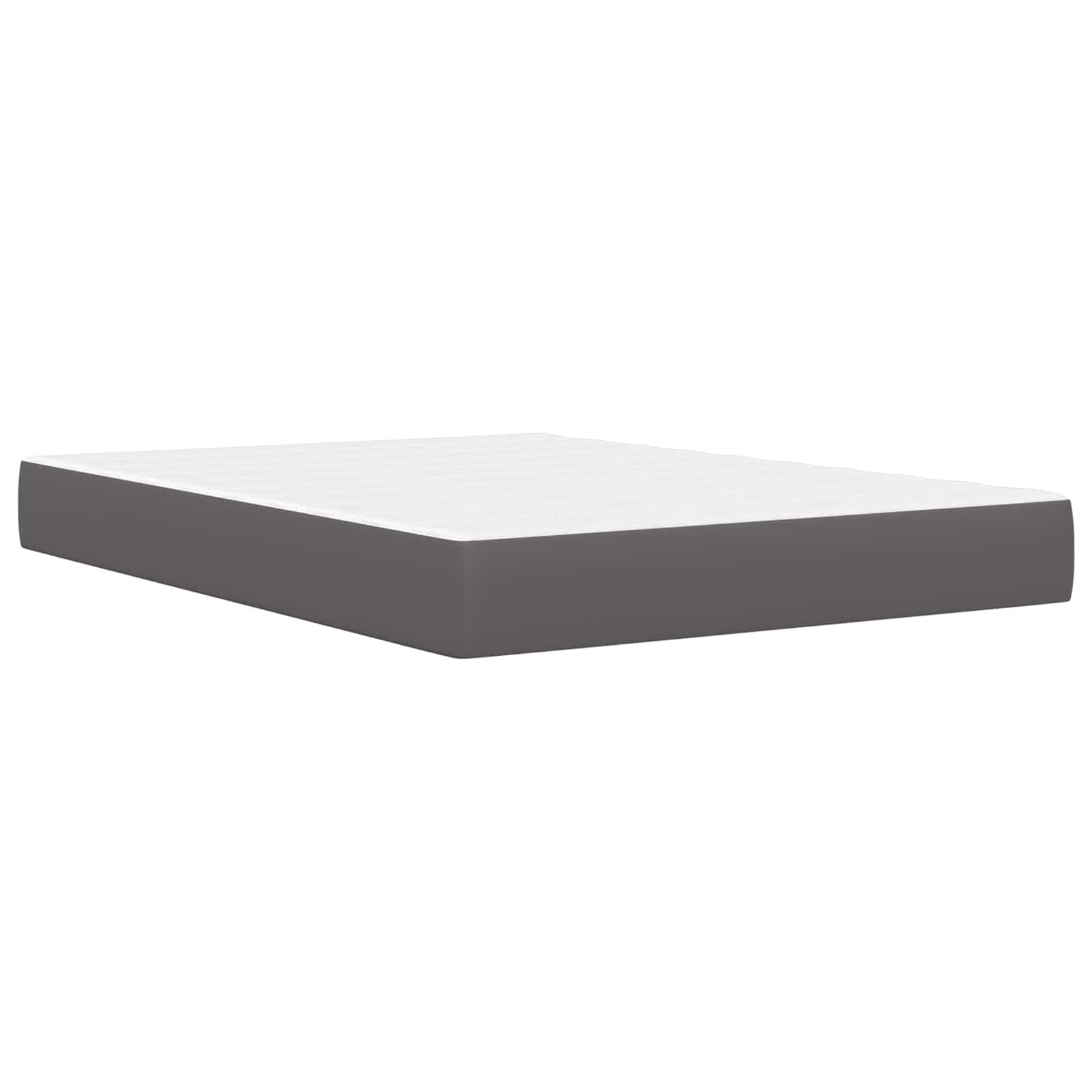 Bedframe met matras Grijs 140 x 200 cm Kunstleer is nu te koop bij PeponiXL, paradijselijk wonen!
