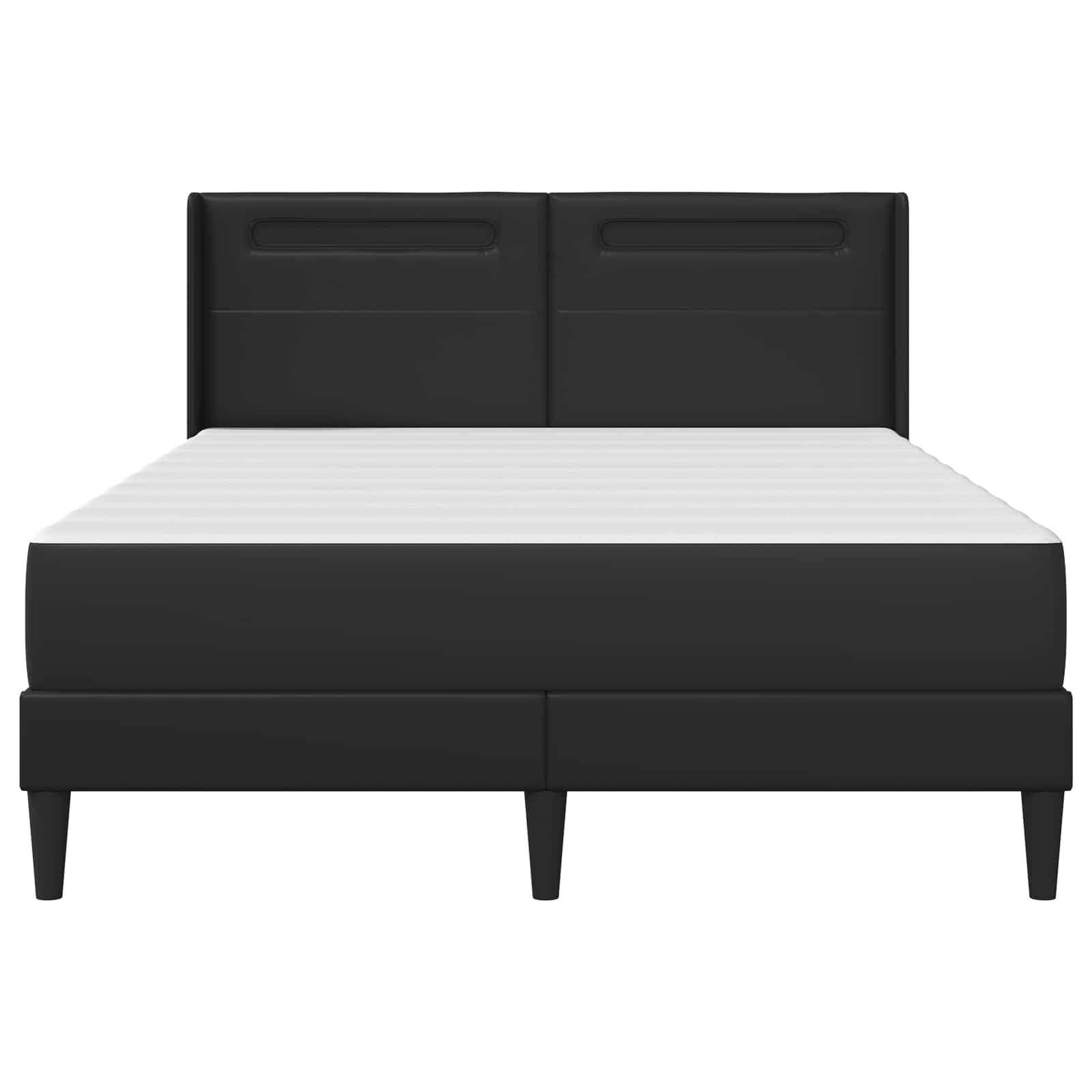 Bedframe met matras Zwart 160 x 200 cm Kunstleer is nu te koop bij PeponiXL, paradijselijk wonen!