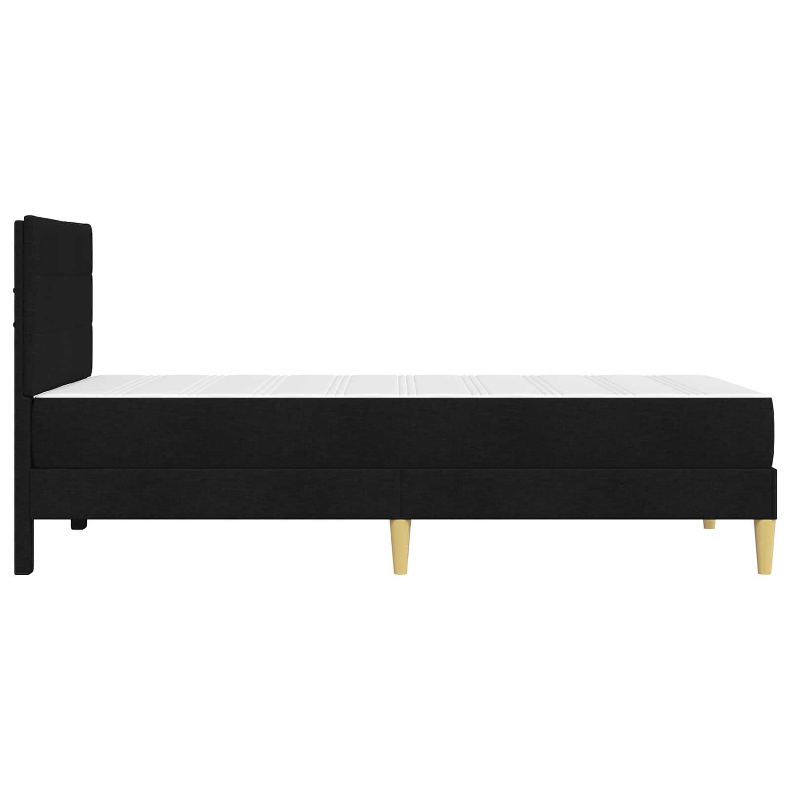 Bedframe Zwart 90 x 190 cm Polyester is nu te koop bij PeponiXL, paradijselijk wonen!