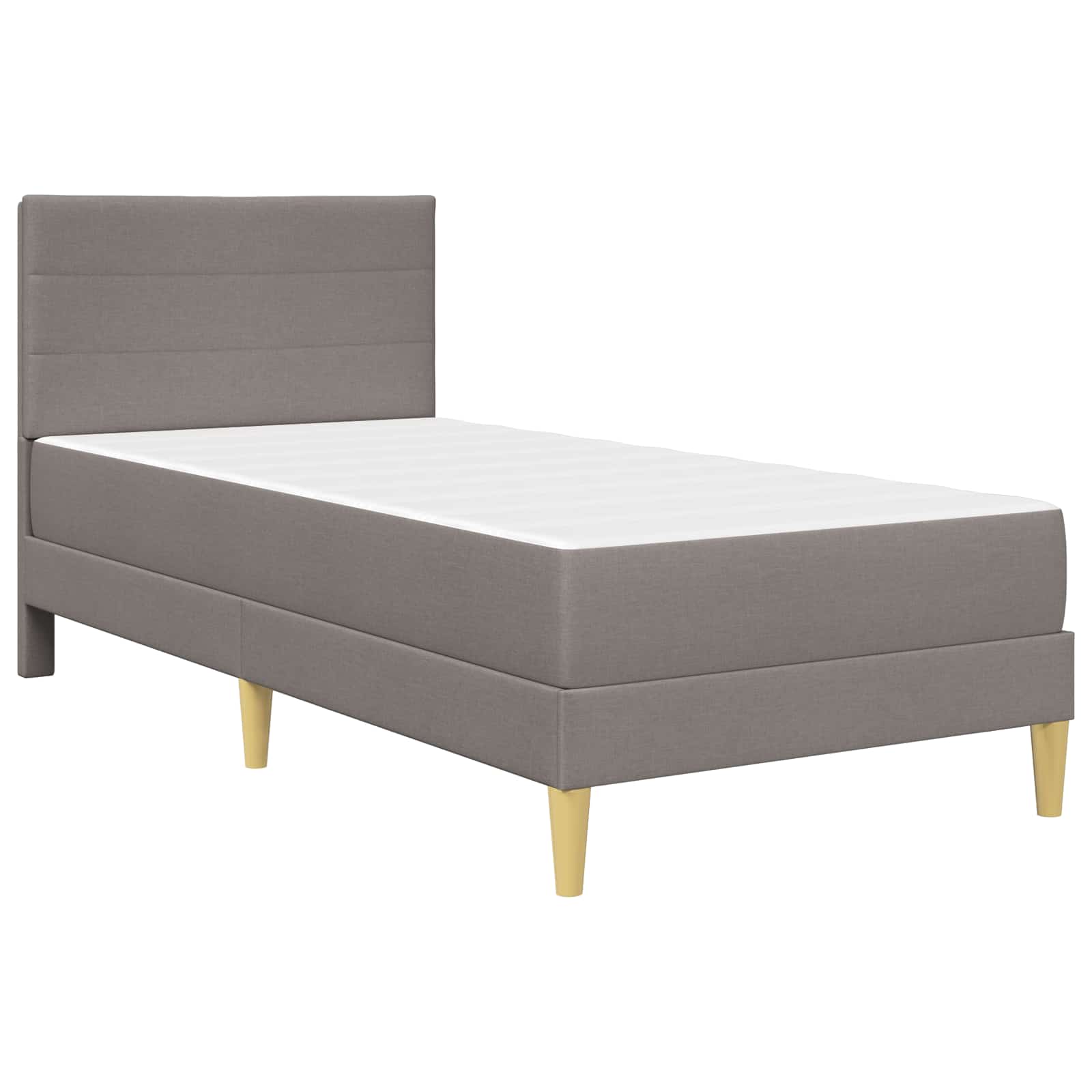 Bedframe Taupe 90 x 190 cm Polyester is nu te koop bij PeponiXL, paradijselijk wonen!