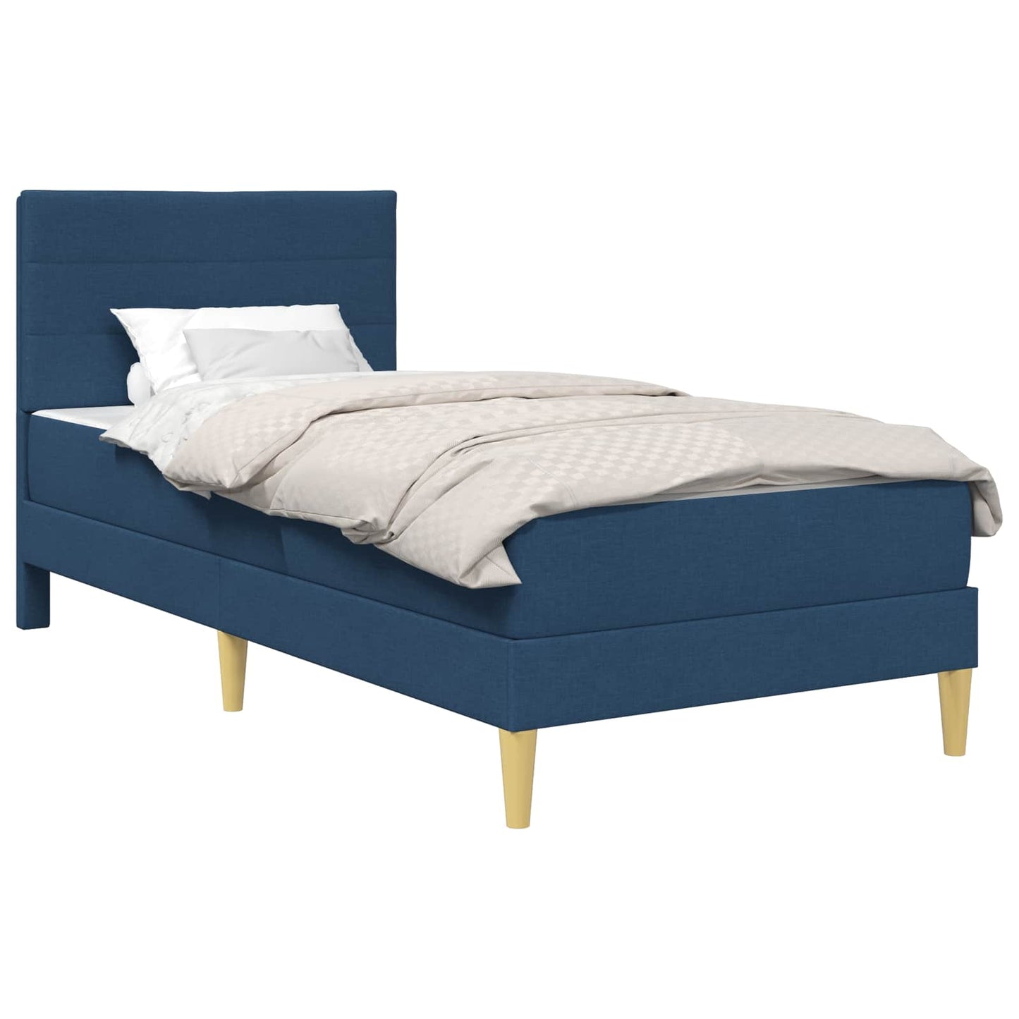 Bedframe Blauw 90 x 190 cm Polyester is nu te koop bij PeponiXL, paradijselijk wonen!