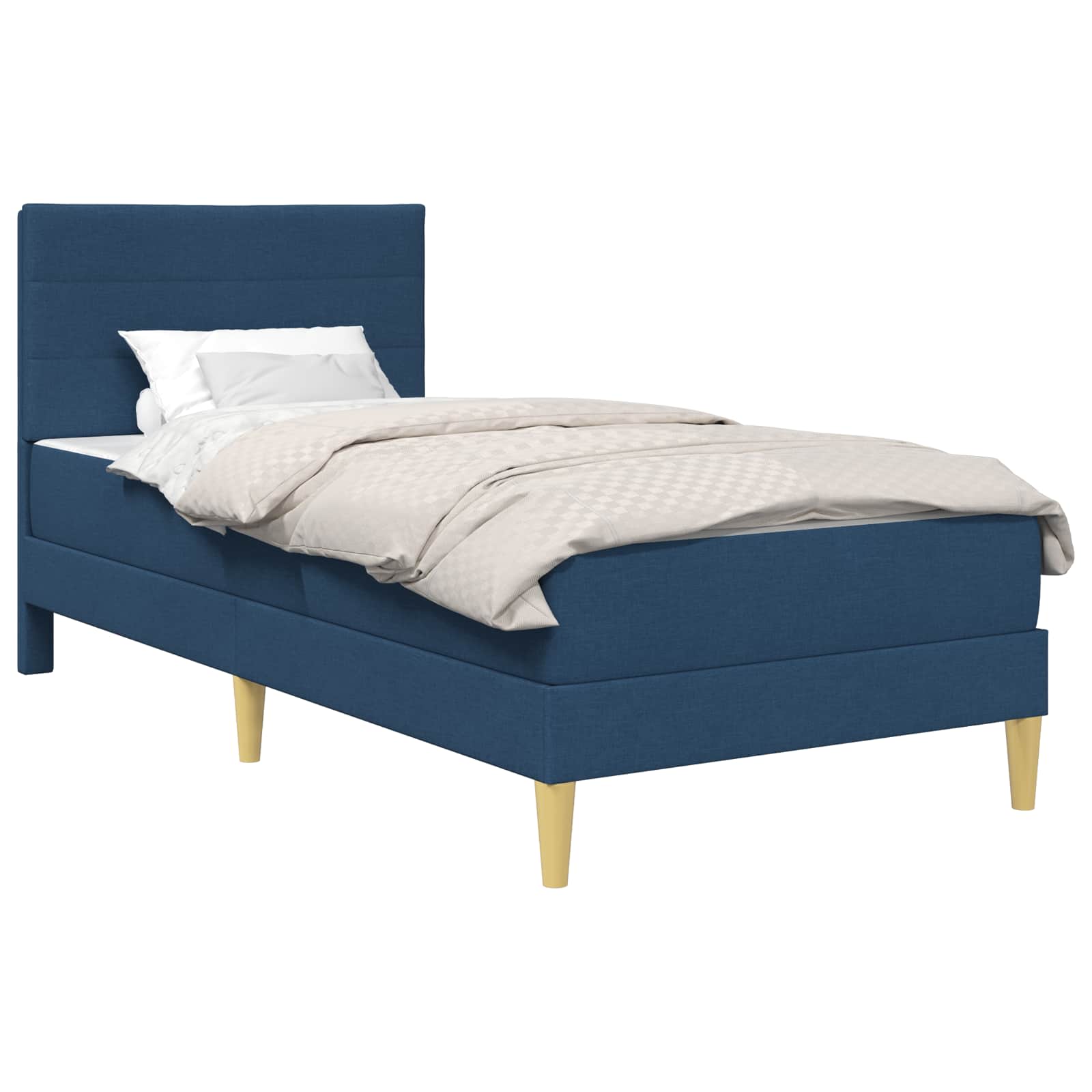 Bedframe Blauw 90 x 190 cm Polyester is nu te koop bij PeponiXL, paradijselijk wonen!