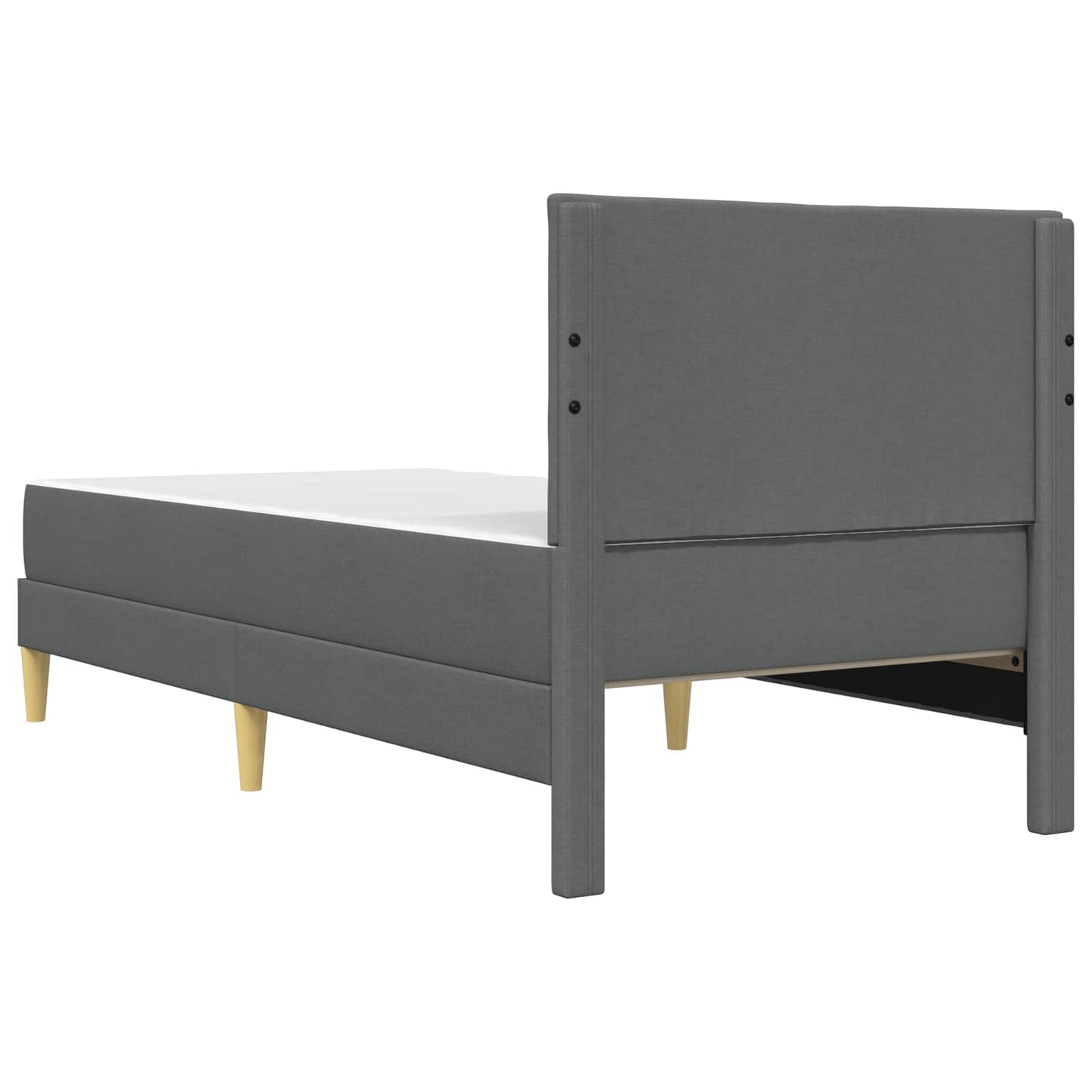 Bedframe Donkergrijs 100 x 200 cm Polyester is nu te koop bij PeponiXL, paradijselijk wonen!