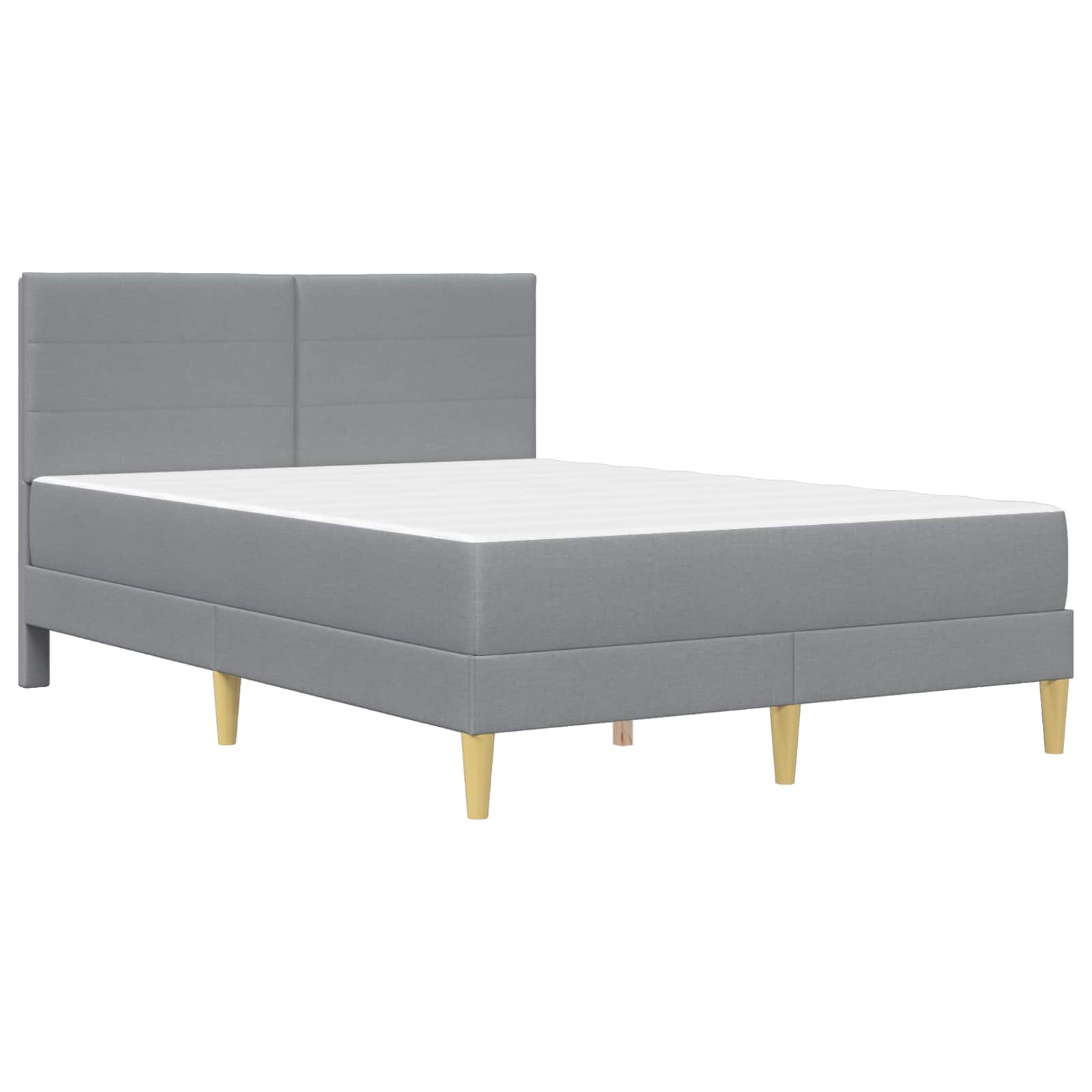 Bedframe vidaXL Bedframe Lichtgrijs 120 x 190 cm Polyester is nu te koop bij PeponiXL, paradijselijk wonen!
