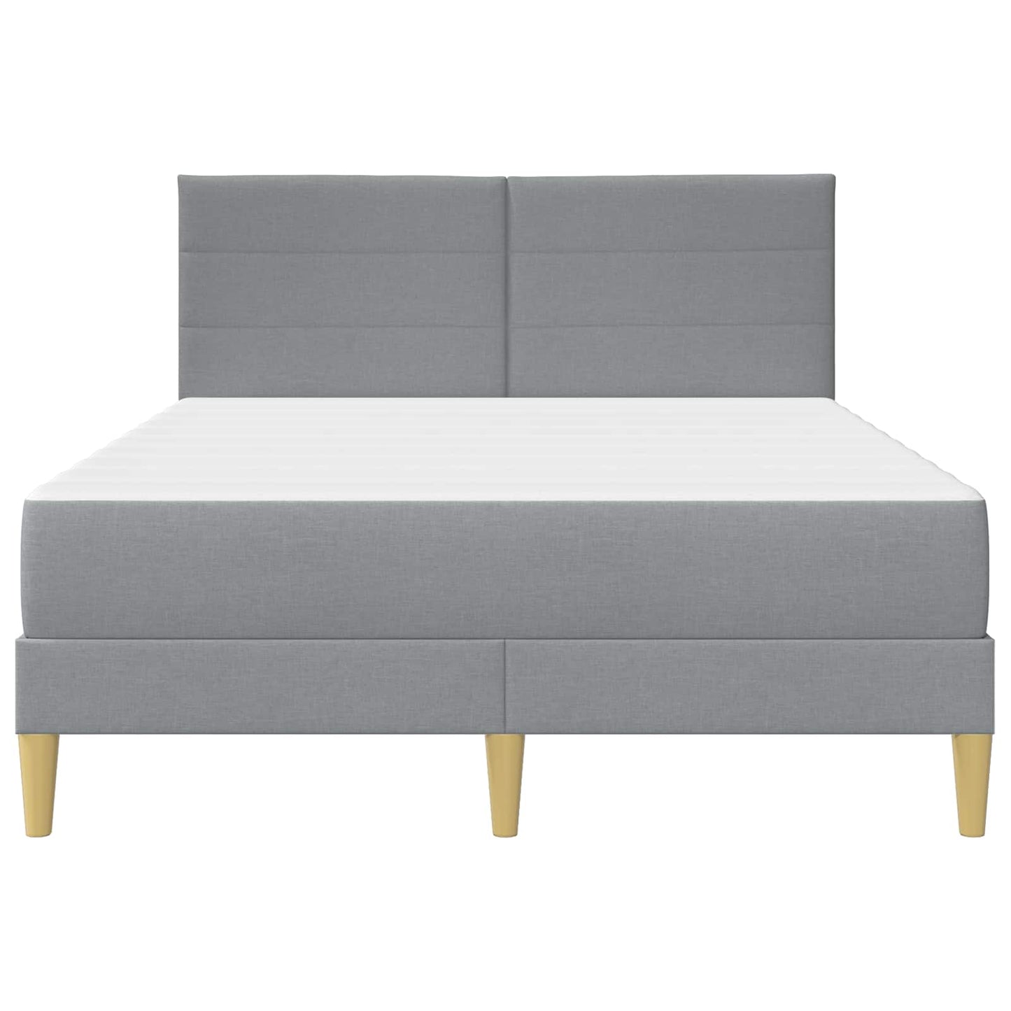 Bedframe vidaXL Bedframe Lichtgrijs 120 x 190 cm Polyester is nu te koop bij PeponiXL, paradijselijk wonen!