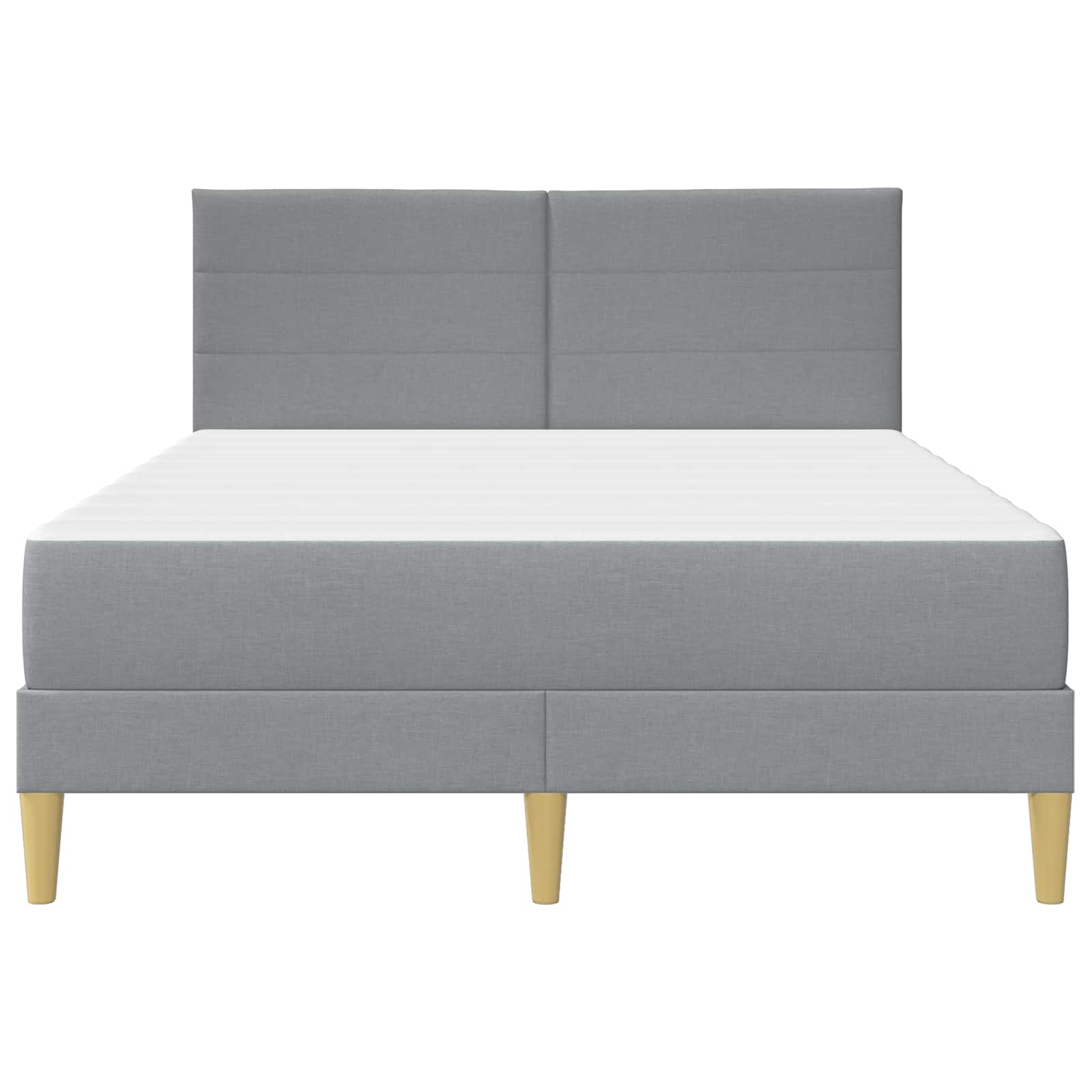 Bedframe vidaXL Bedframe Lichtgrijs 120 x 190 cm Polyester is nu te koop bij PeponiXL, paradijselijk wonen!