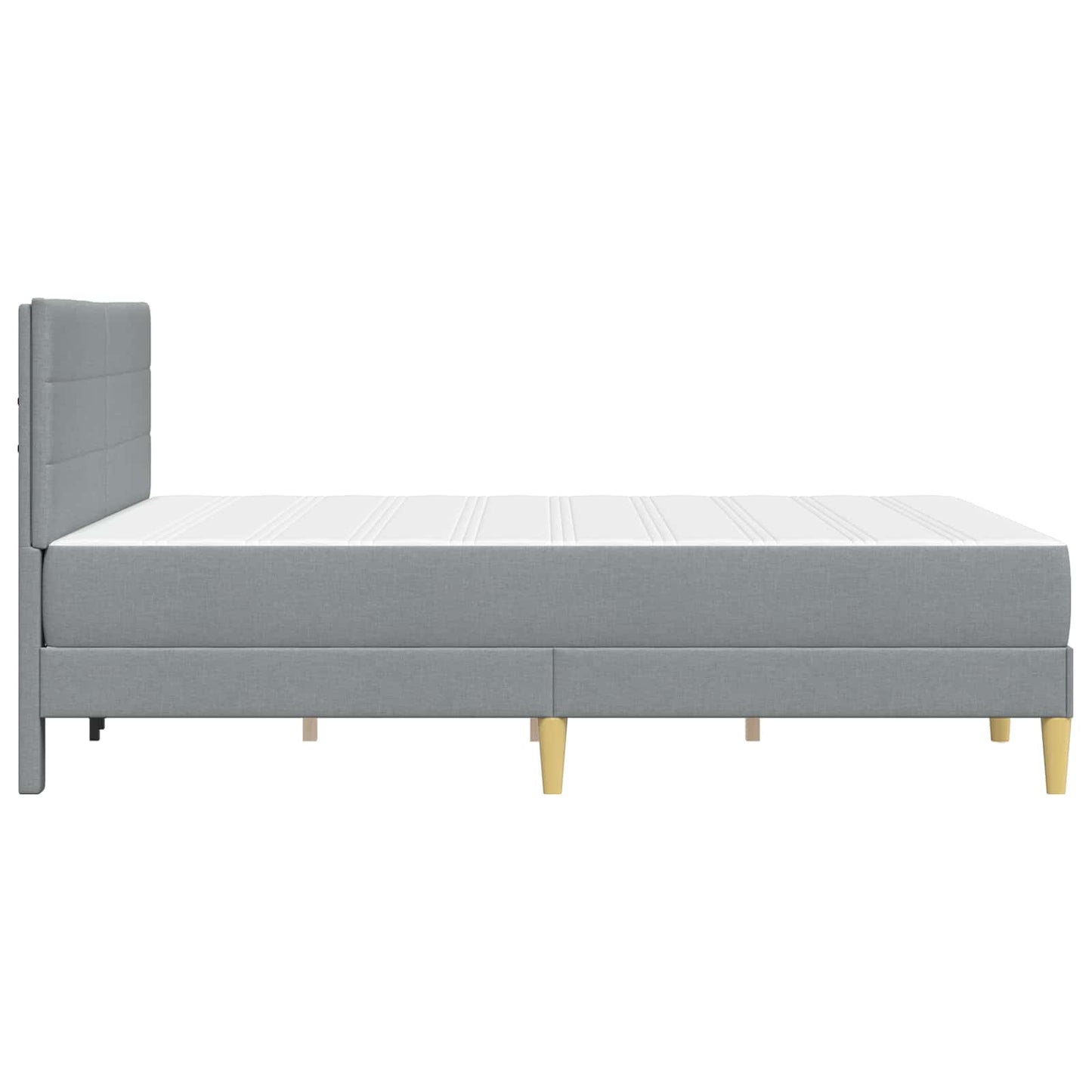 Bedframe vidaXL Bedframe Lichtgrijs 120 x 190 cm Polyester is nu te koop bij PeponiXL, paradijselijk wonen!