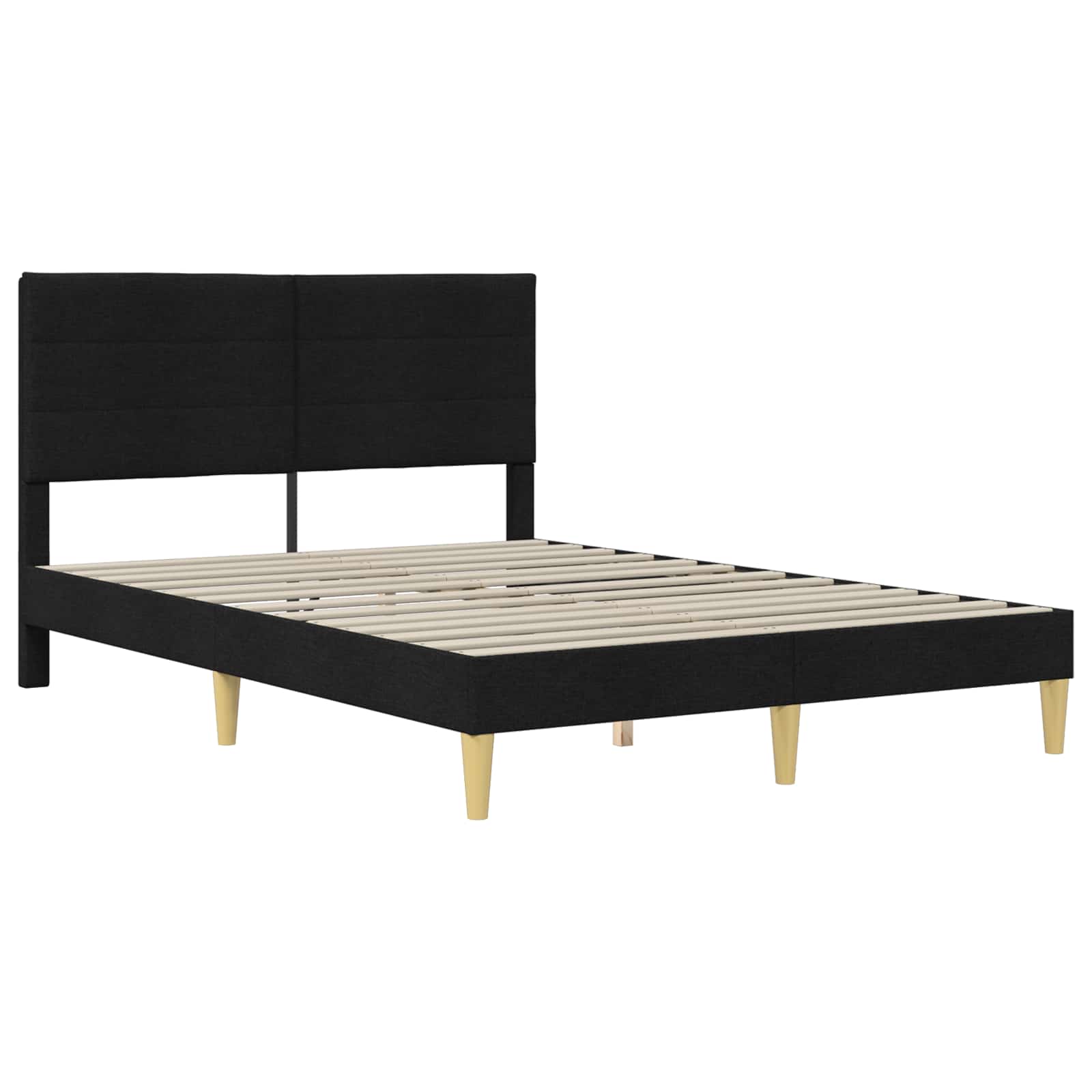 Bedframe Zwart 140 x 200 cm Polyester is nu te koop bij PeponiXL, paradijselijk wonen!