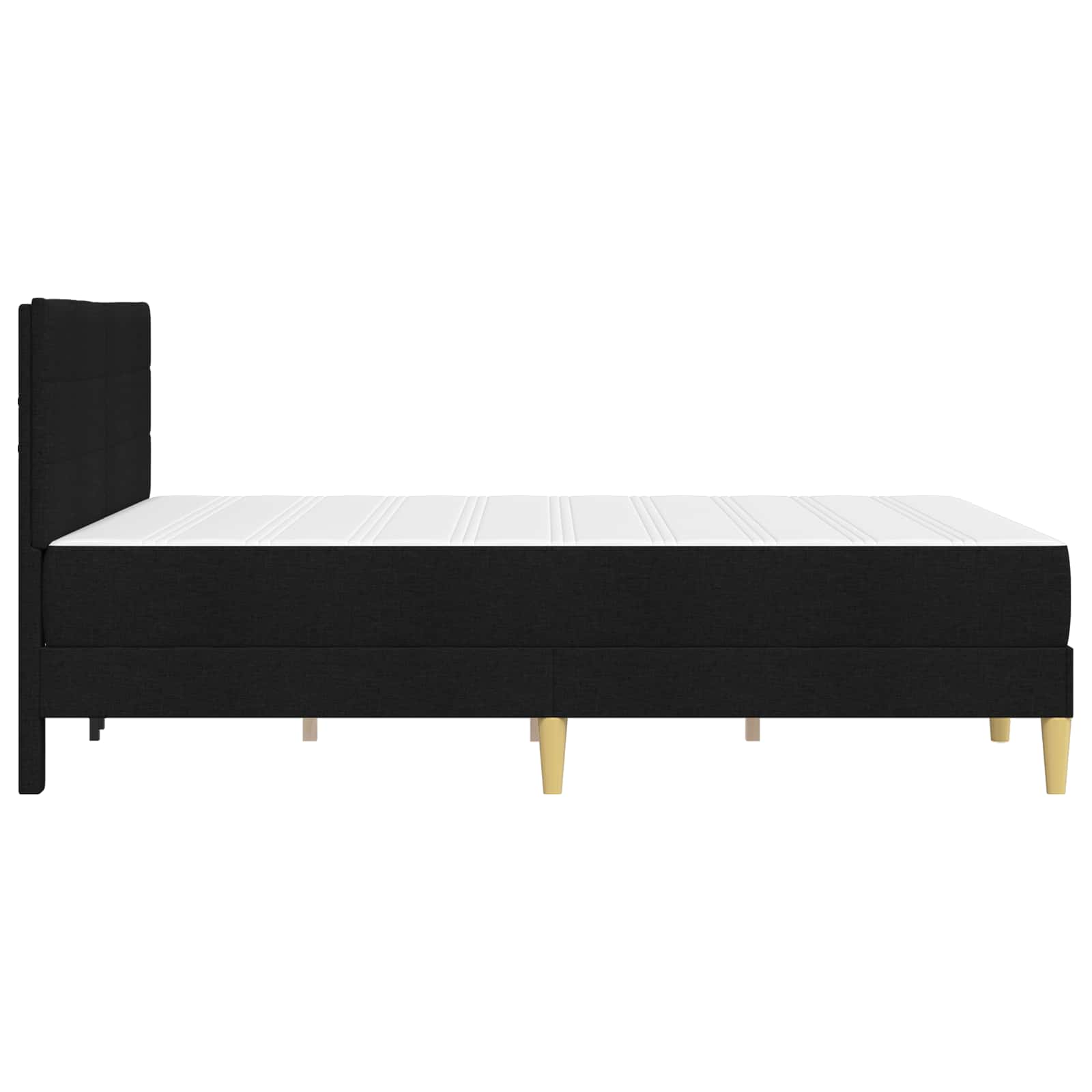 Bedframe Zwart 140 x 200 cm Polyester is nu te koop bij PeponiXL, paradijselijk wonen!