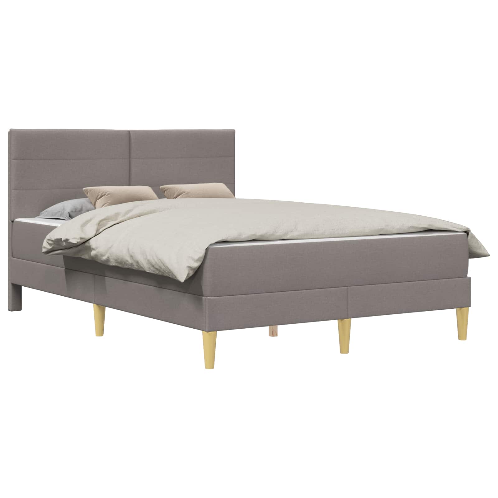 Bedframe Taupe 160 x 200 cm Polyester is nu te koop bij PeponiXL, paradijselijk wonen!