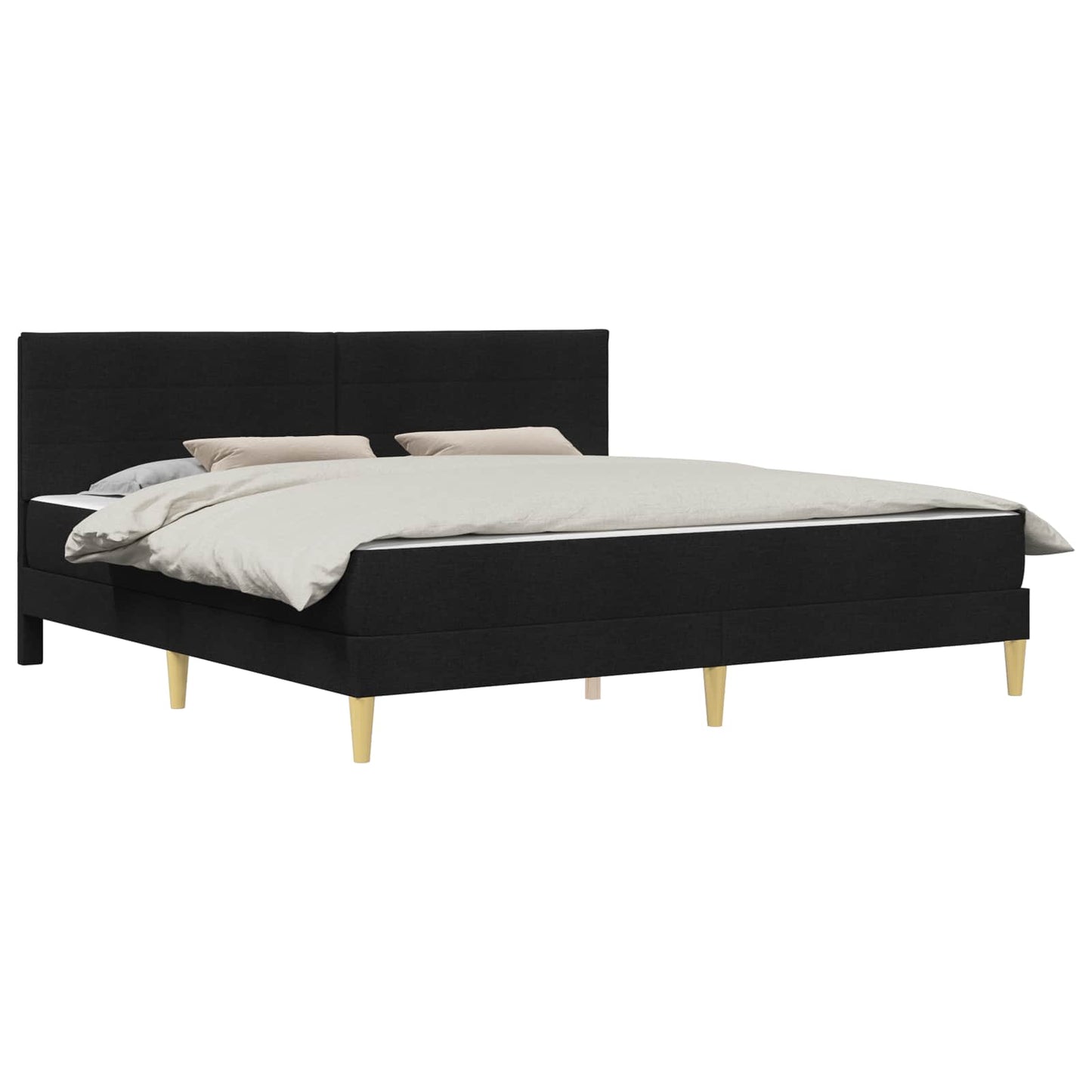 Bedframe Zwart 180 x 200 cm Polyester is nu te koop bij PeponiXL, paradijselijk wonen!