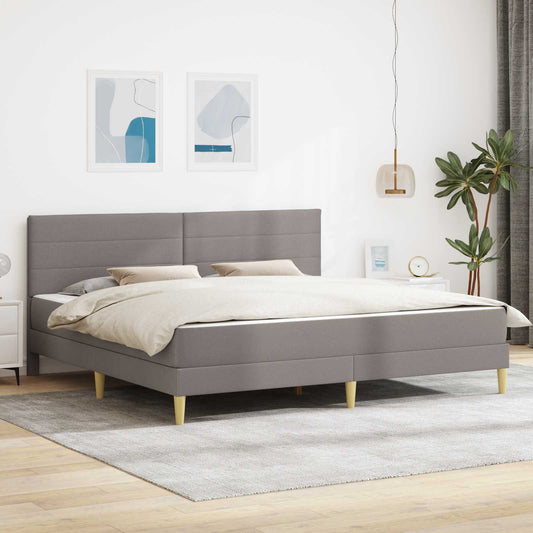 Bedframe Taupe 200 x 200 cm Polyester is nu te koop bij PeponiXL, paradijselijk wonen!