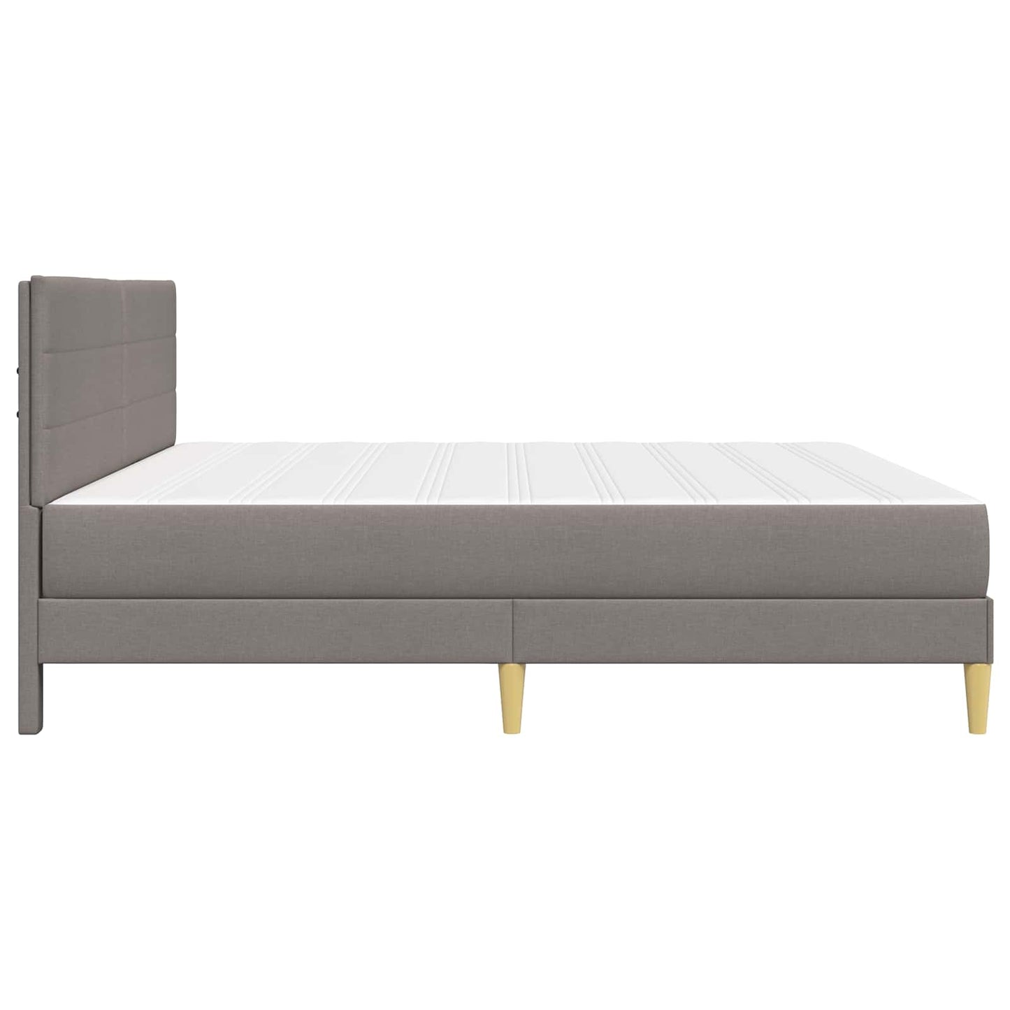 Bedframe Taupe 200 x 200 cm Polyester is nu te koop bij PeponiXL, paradijselijk wonen!