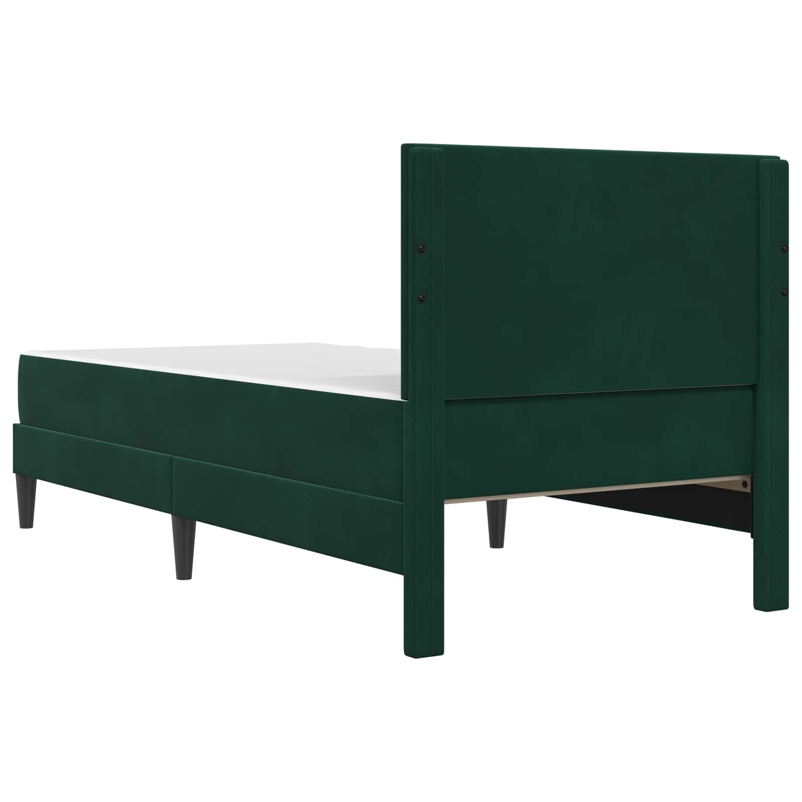 Bedframe met matras Donkergroen 80 x 200 cm Fluweel is nu te koop bij PeponiXL, paradijselijk wonen!