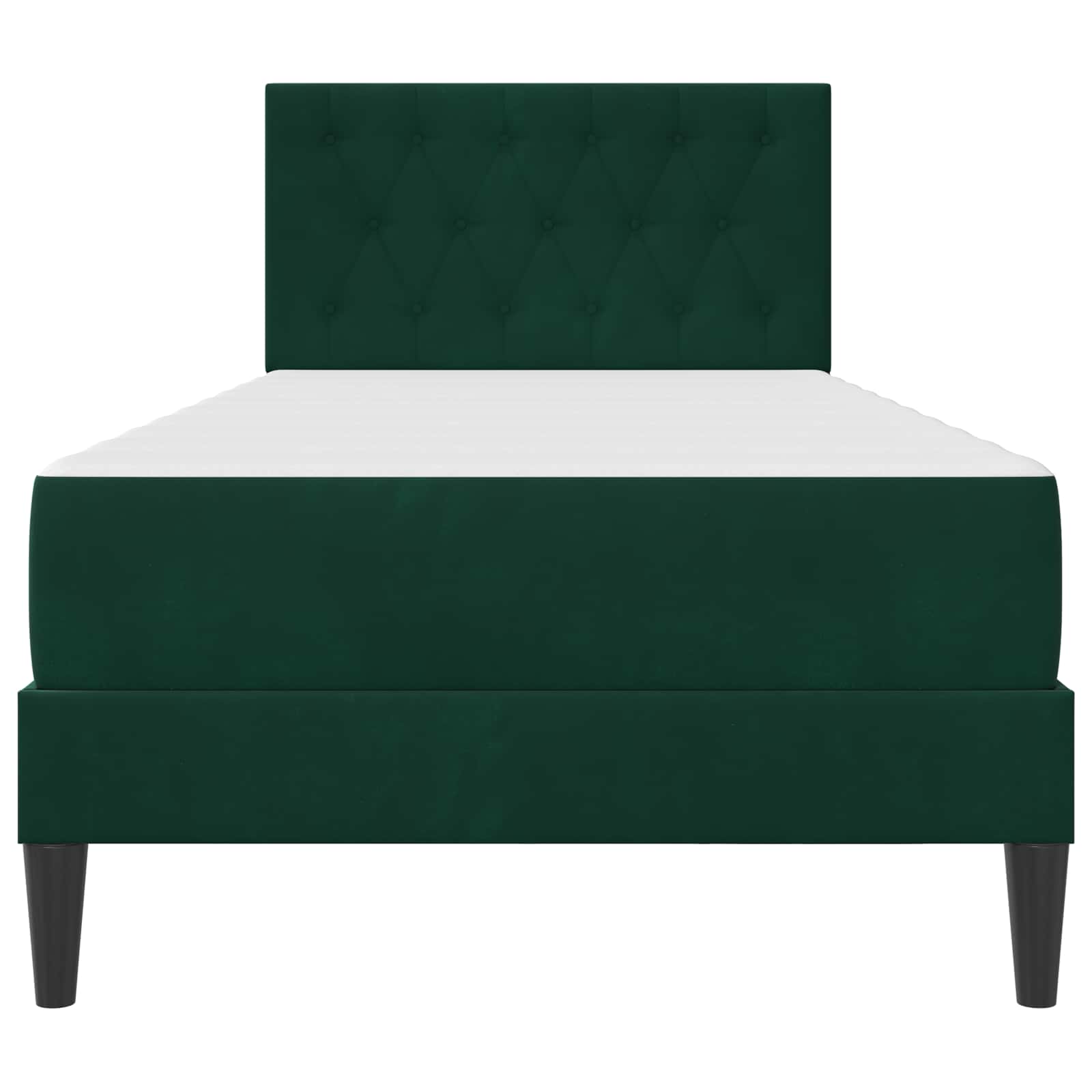 Bedframe met matras Donkergroen 80 x 200 cm Fluweel is nu te koop bij PeponiXL, paradijselijk wonen!