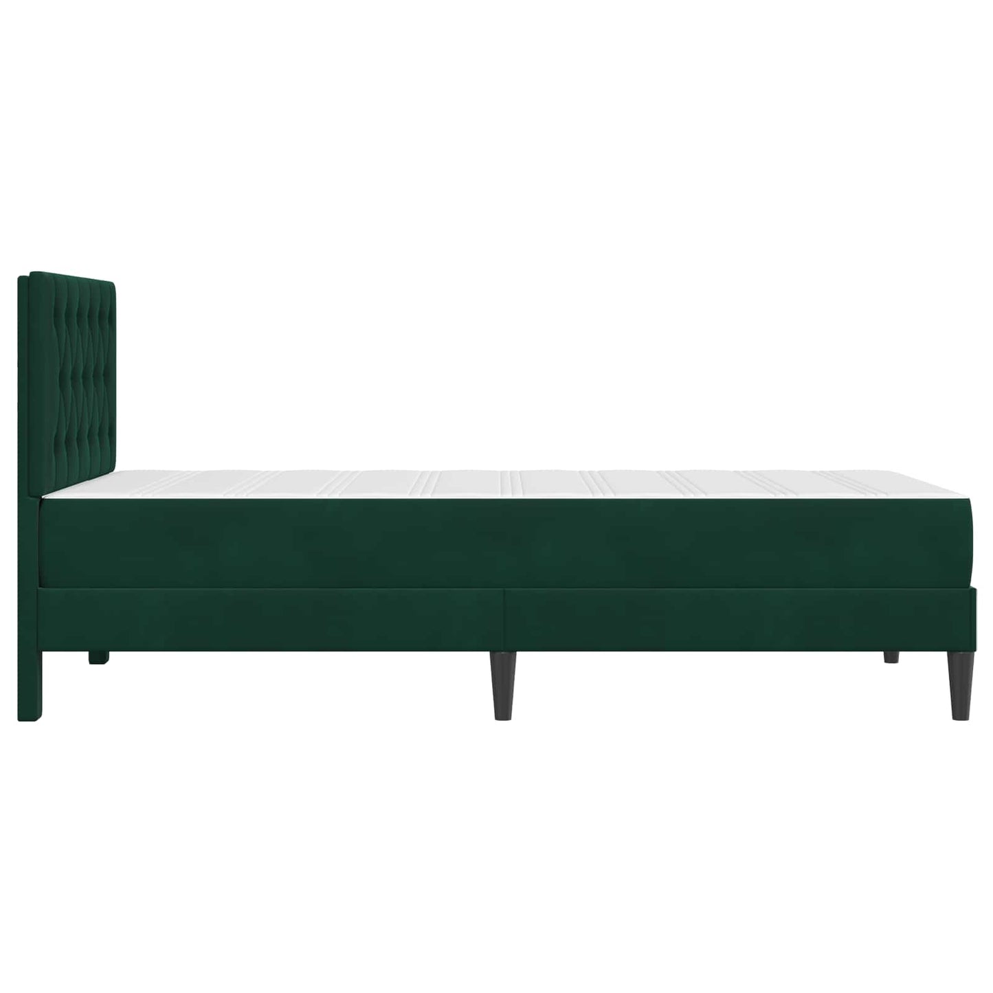 Bedframe met matras Donkergroen 80 x 200 cm Fluweel is nu te koop bij PeponiXL, paradijselijk wonen!