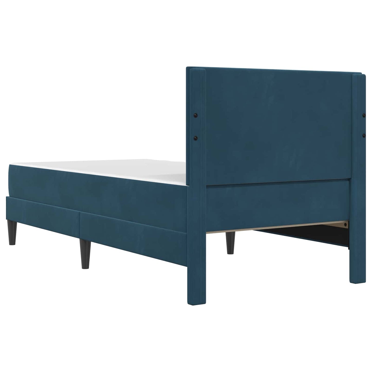 Bedframe met matras met hoofdeinde Blauw 80 x 200 cm Fluweel is nu te koop bij PeponiXL, paradijselijk wonen!