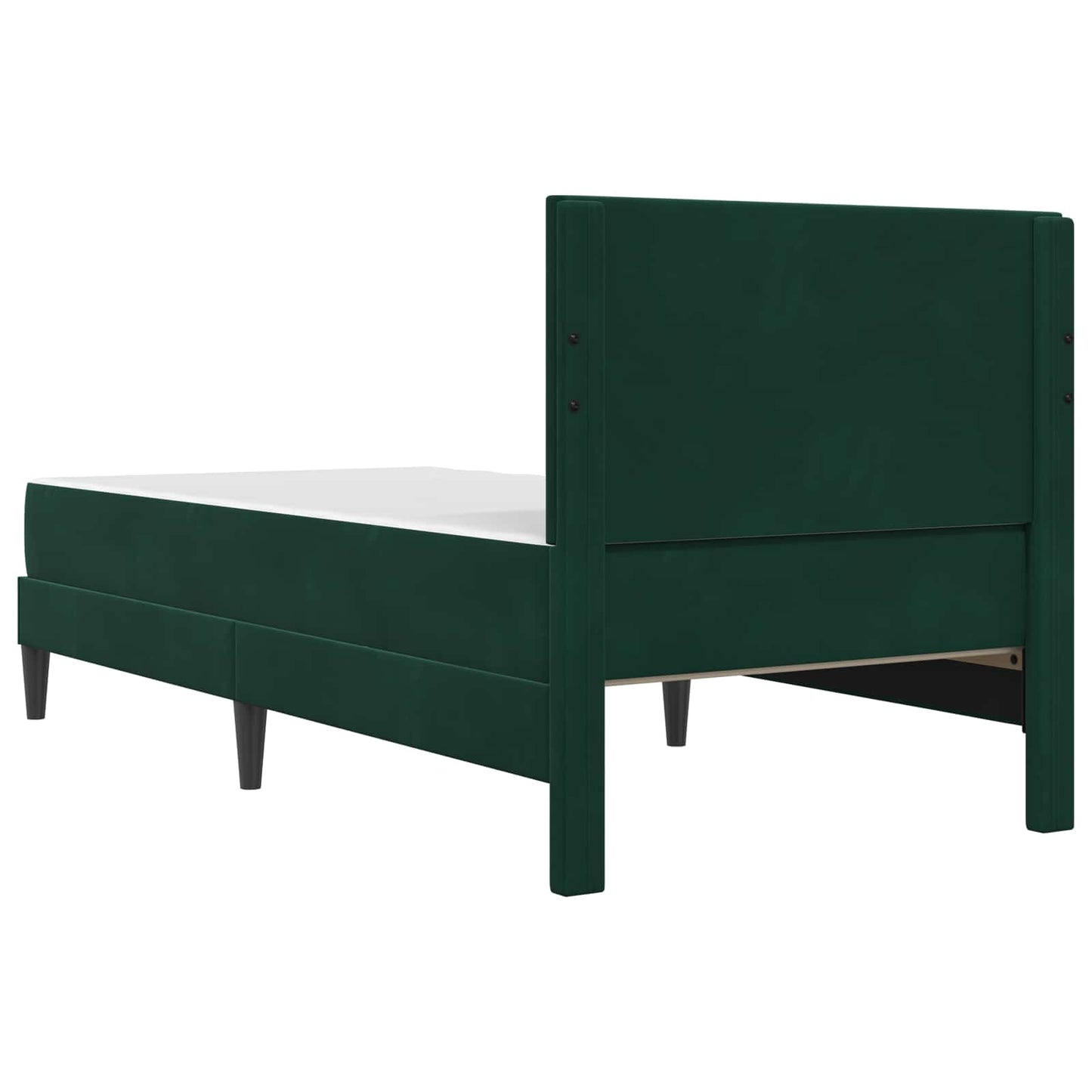 Bedframe met matras Donkergroen 90 x 190 cm Fluweel is nu te koop bij PeponiXL, paradijselijk wonen!