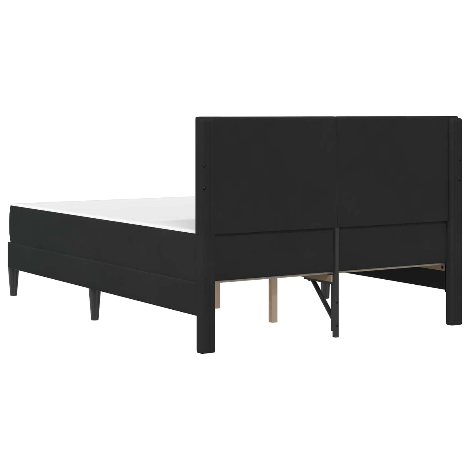 Bedframe met matras vidaXL Zwart Zwart 120 x 190 cm Fluweel is nu te koop bij PeponiXL, paradijselijk wonen!