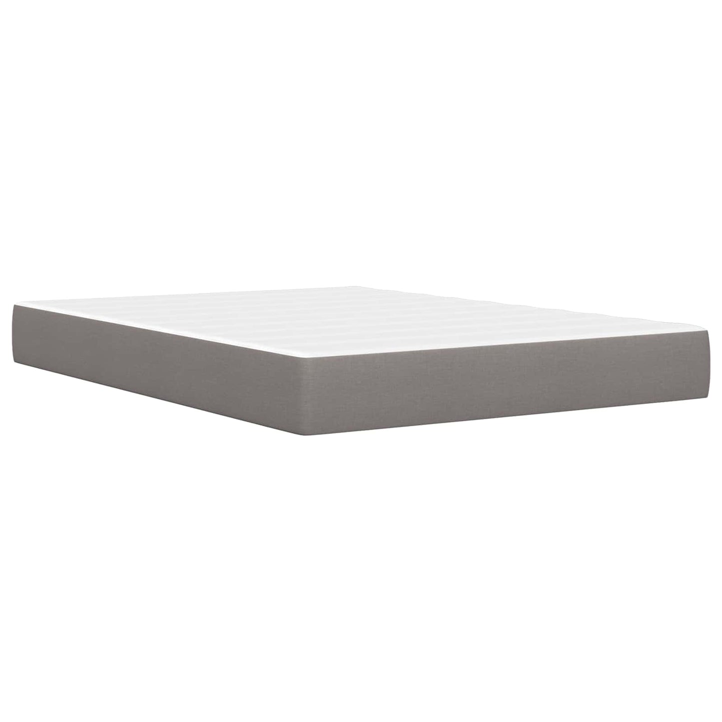 Bedframe met matras met hoofdeinde Taupe 120 x 190 cm Stof is nu te koop bij PeponiXL, paradijselijk wonen!