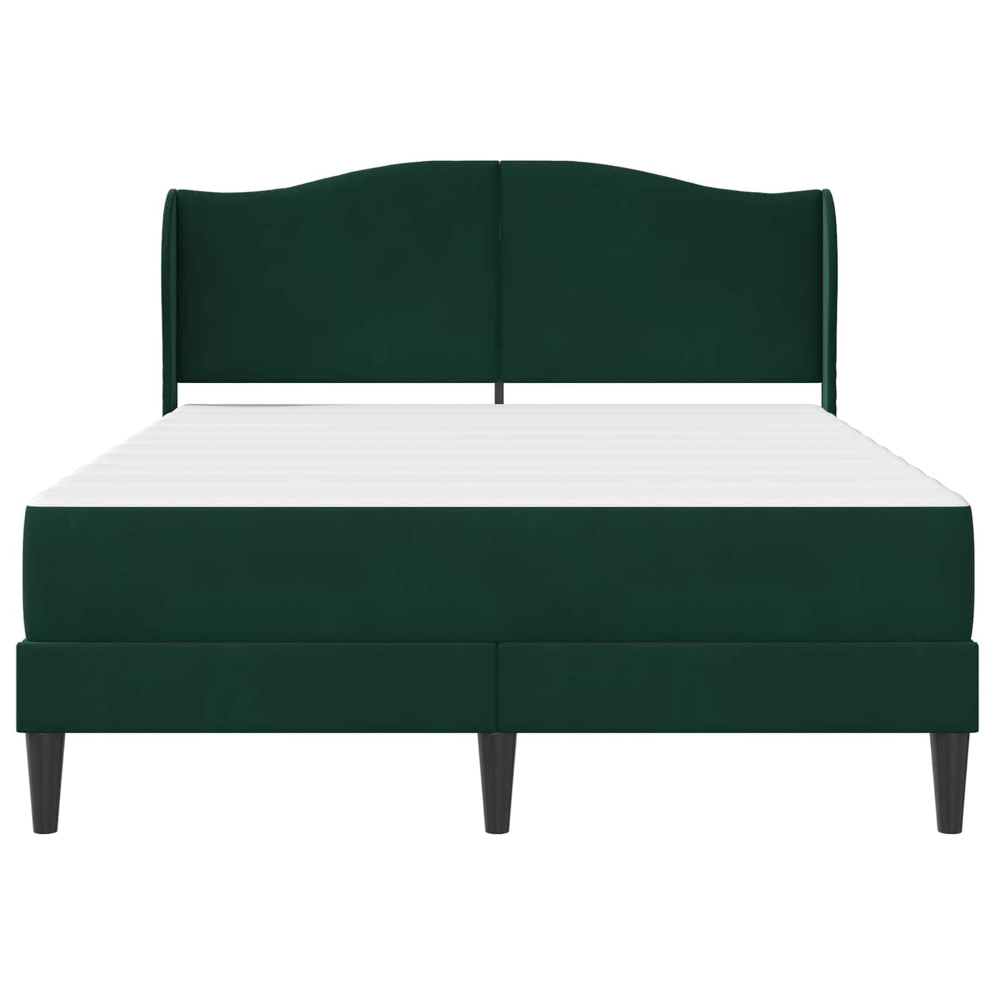 Bedframe met hoofdeinde Donkergroen 140 x 200 cm Fluweel is nu te koop bij PeponiXL, paradijselijk wonen!