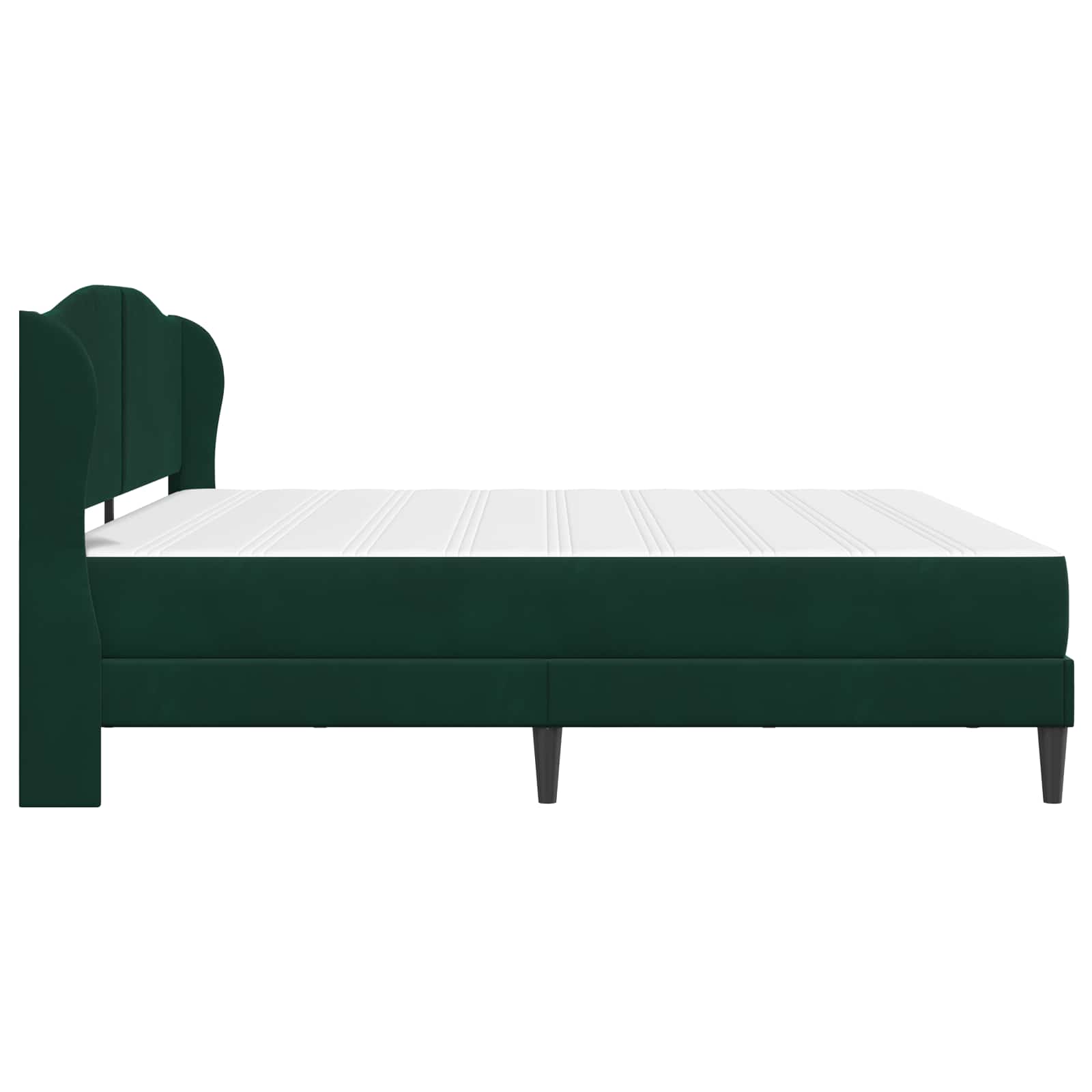 Bedframe met hoofdeinde Donkergroen 180 x 200 cm Fluweel is nu te koop bij PeponiXL, paradijselijk wonen!