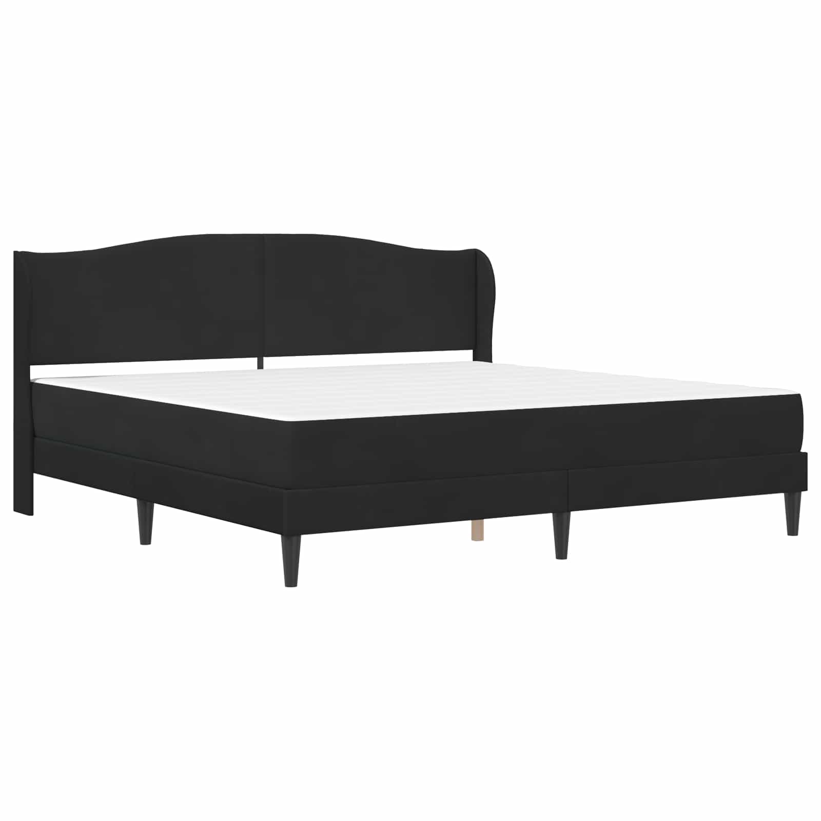 Bedframe met hoofdeinde Zwart 180 x 200 cm Fluweel is nu te koop bij PeponiXL, paradijselijk wonen!
