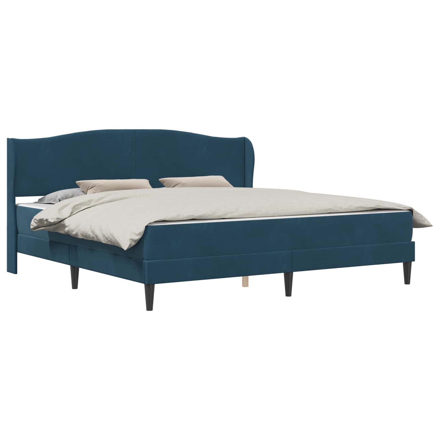 Bedframe met hoofdeinde Blauw 180 x 200 cm Fluweel is nu te koop bij PeponiXL, paradijselijk wonen!