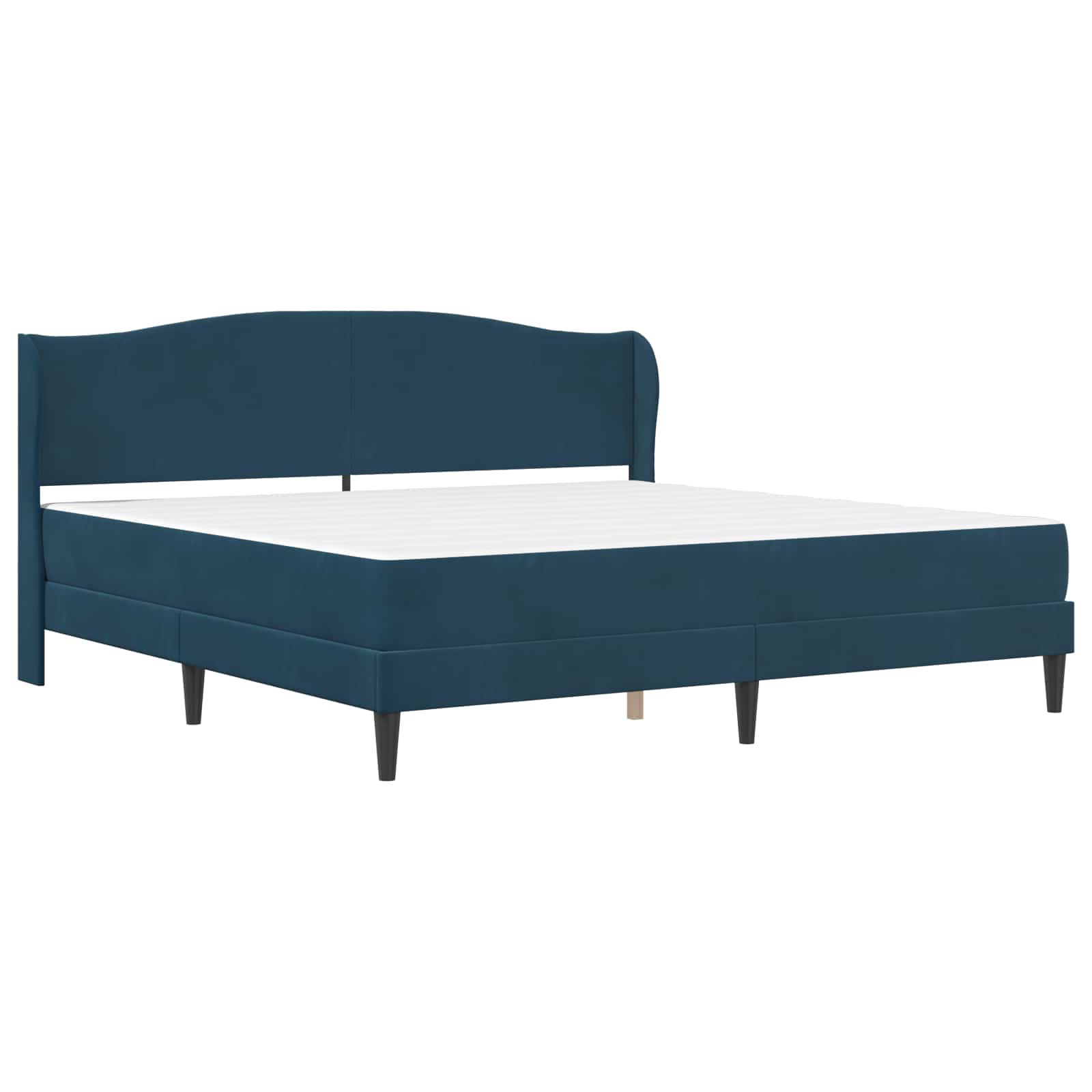 Bedframe met hoofdeinde Blauw 180 x 200 cm Fluweel is nu te koop bij PeponiXL, paradijselijk wonen!