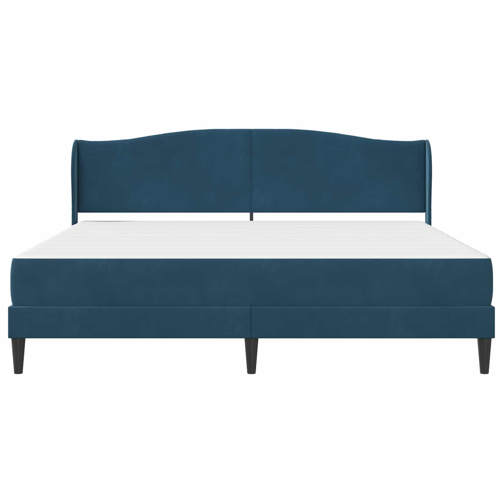 Bedframe met hoofdeinde Blauw 180 x 200 cm Fluweel is nu te koop bij PeponiXL, paradijselijk wonen!