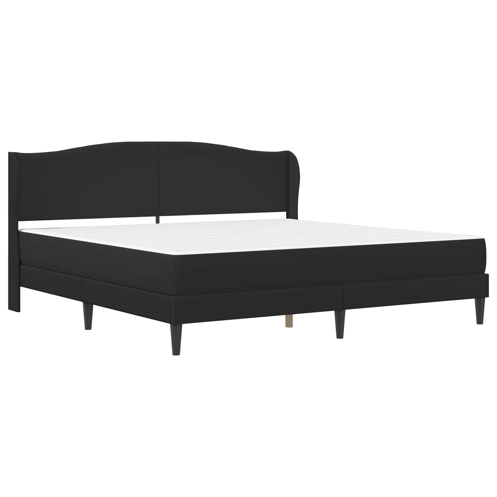 Bedframe met hoofdeinde Zwart 180 x 200 cm Kunstleer is nu te koop bij PeponiXL, paradijselijk wonen!